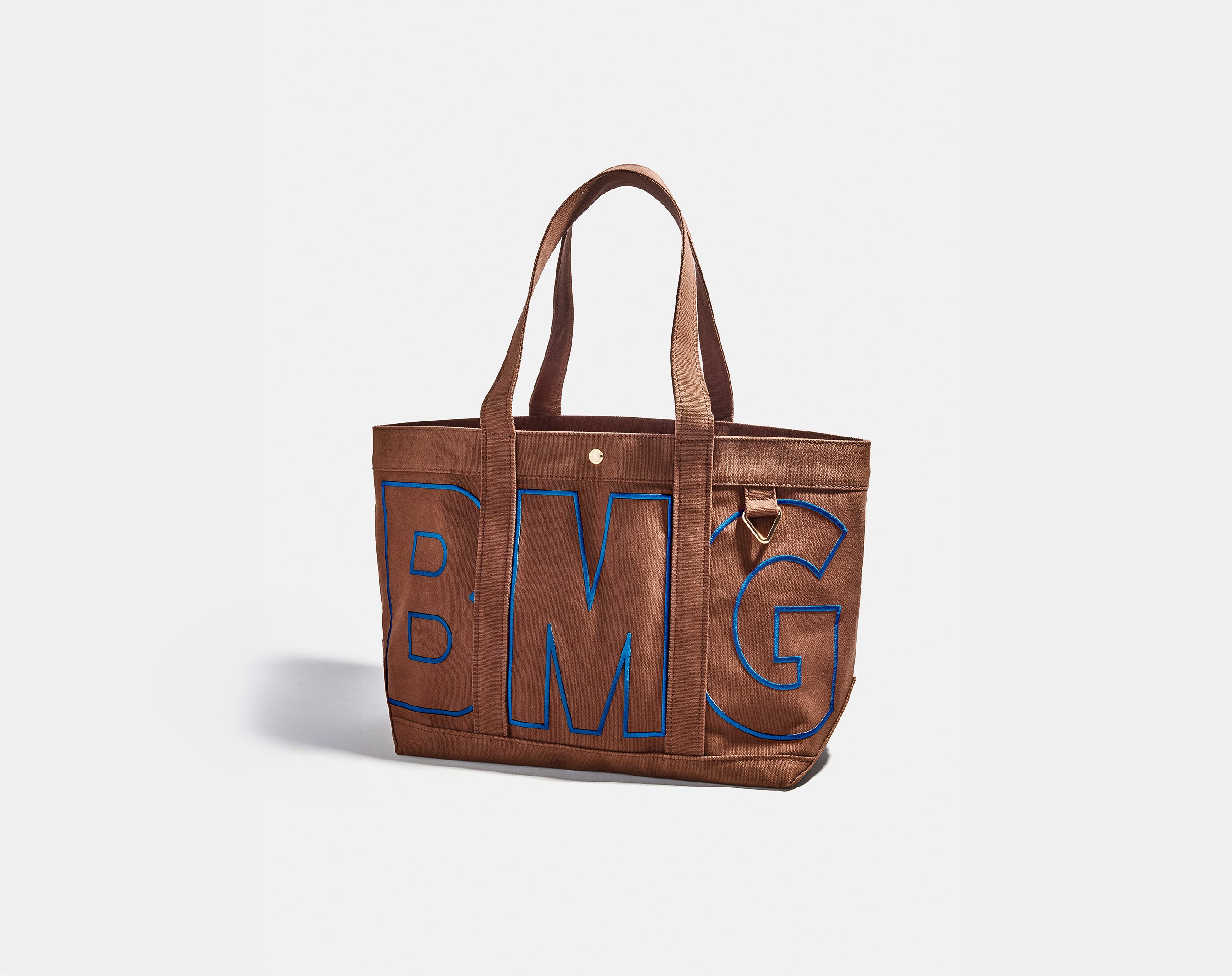 Custom Alpha Tote - Chocolate Brown-Blues Comming