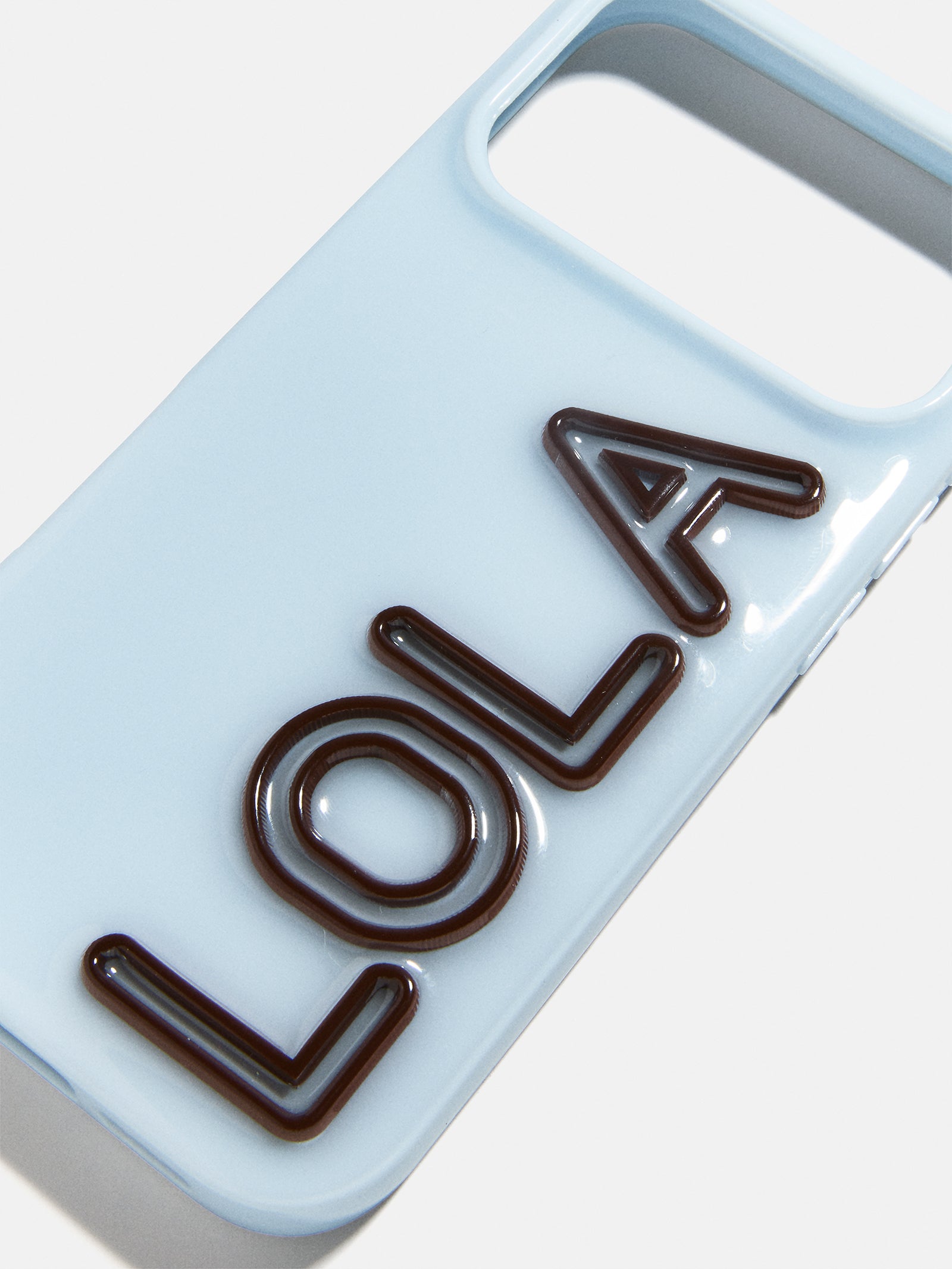 Fine Line Custom iPhone Case - Baby Blue/Dark Brown-Blues Comming