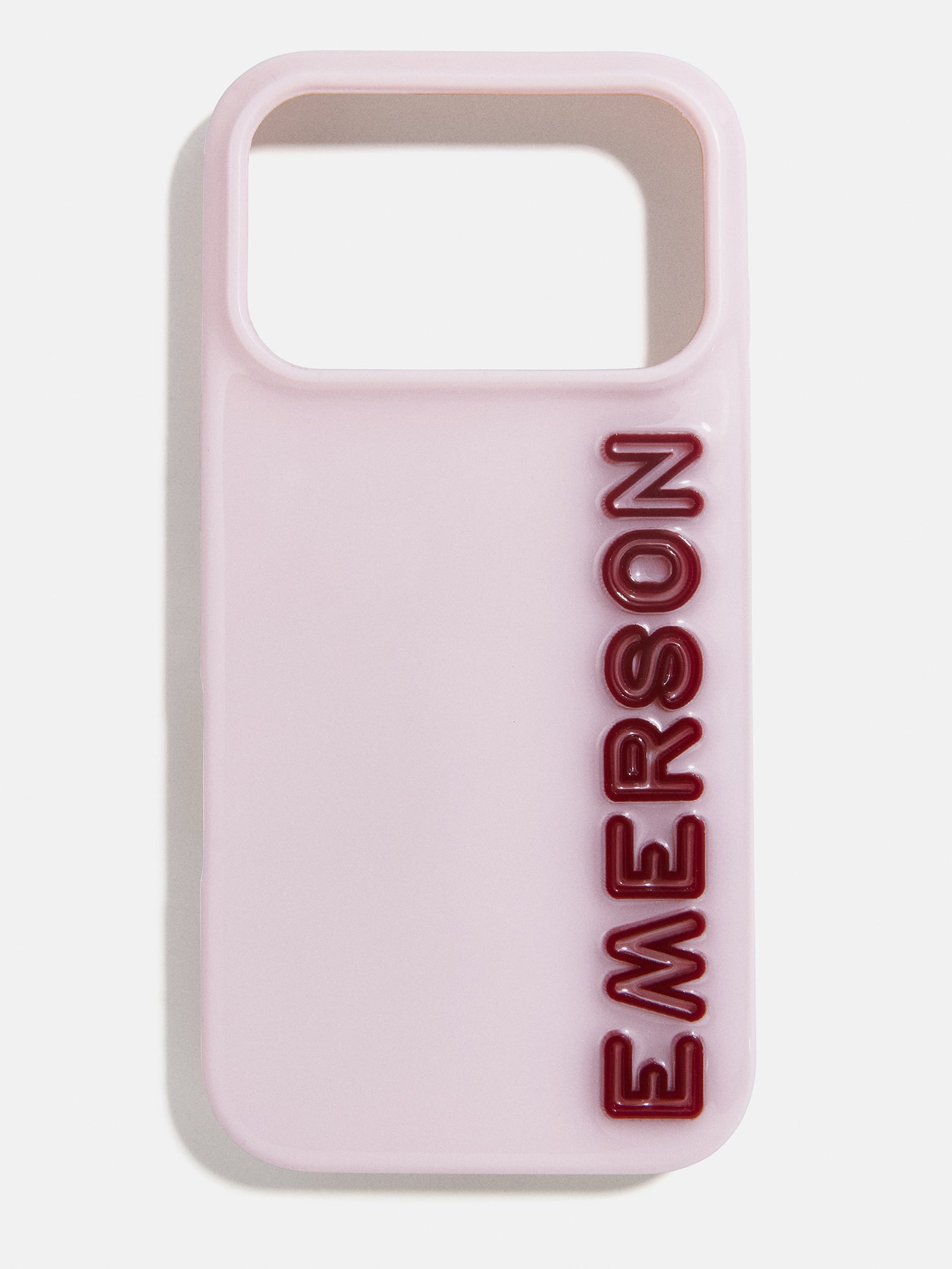 Fine Line Custom iPhone Case - Baby Pink/Maroon-Blues Comming