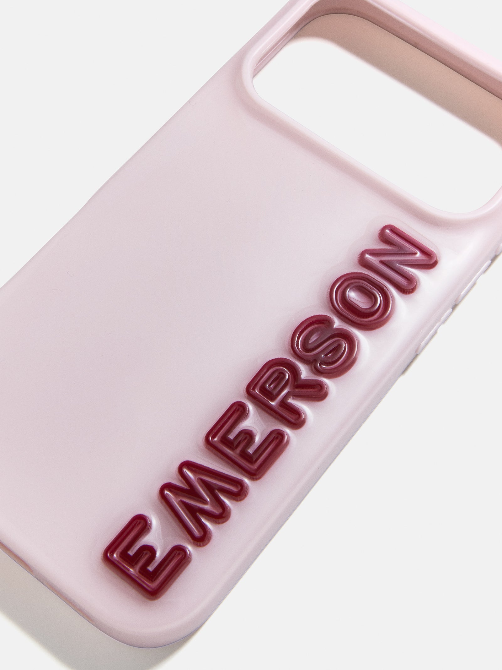 Fine Line Custom iPhone Case - Baby Pink/Maroon-Blues Comming