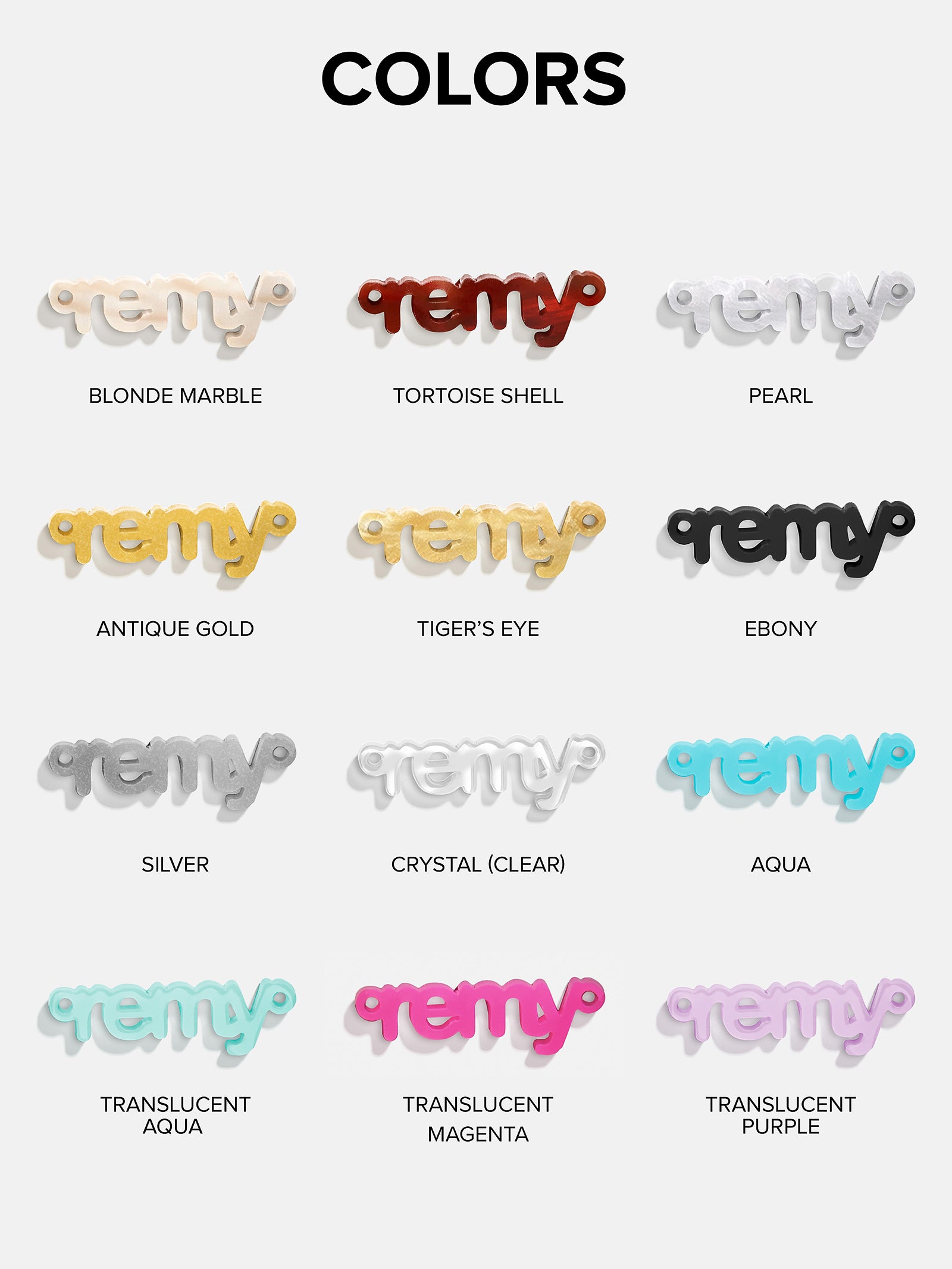 Acrylic Custom Nameplate Necklace - Gold-Blues Comming