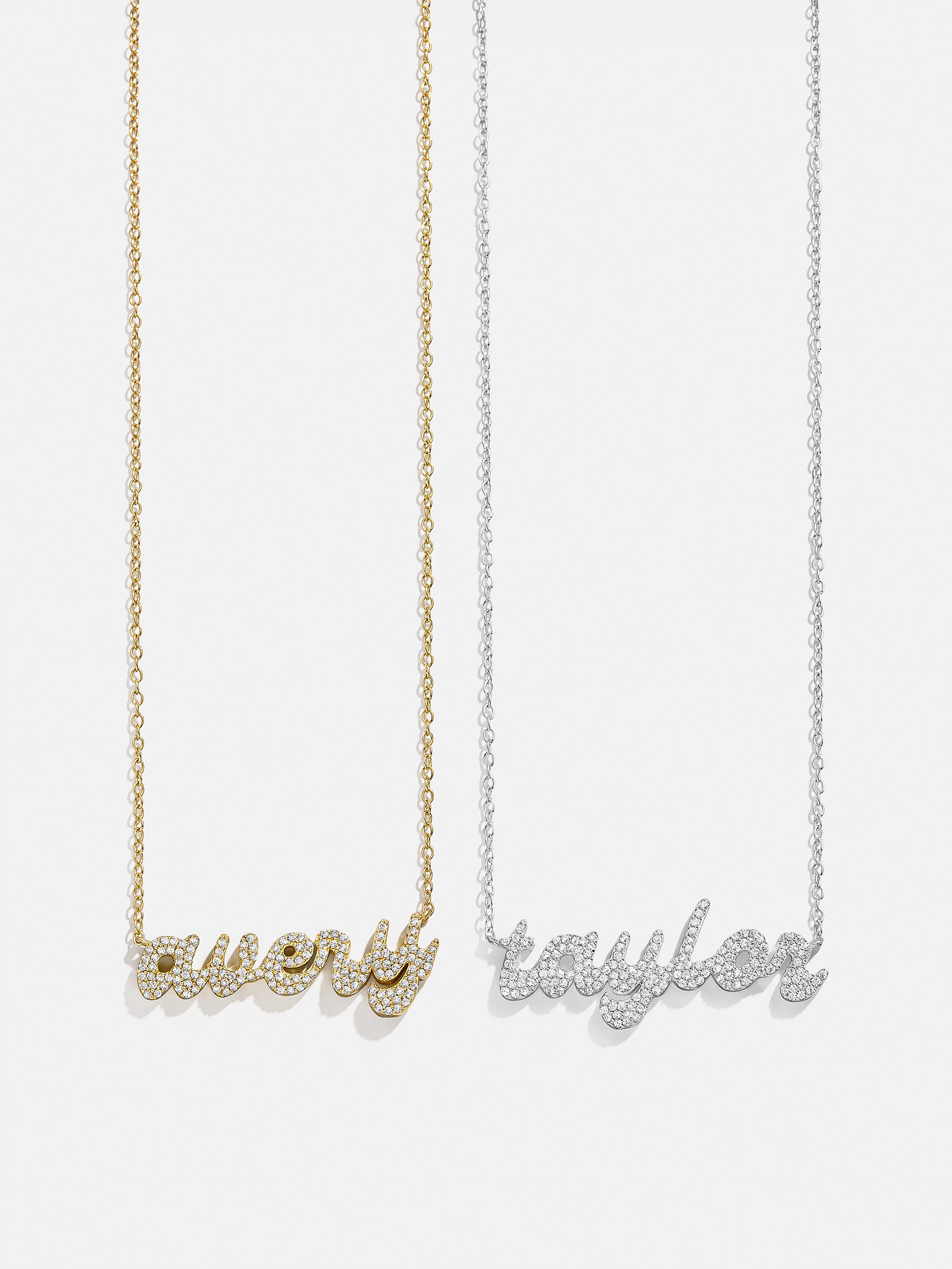 18K Gold Custom Nameplate Necklace - Luxe-Blues Comming