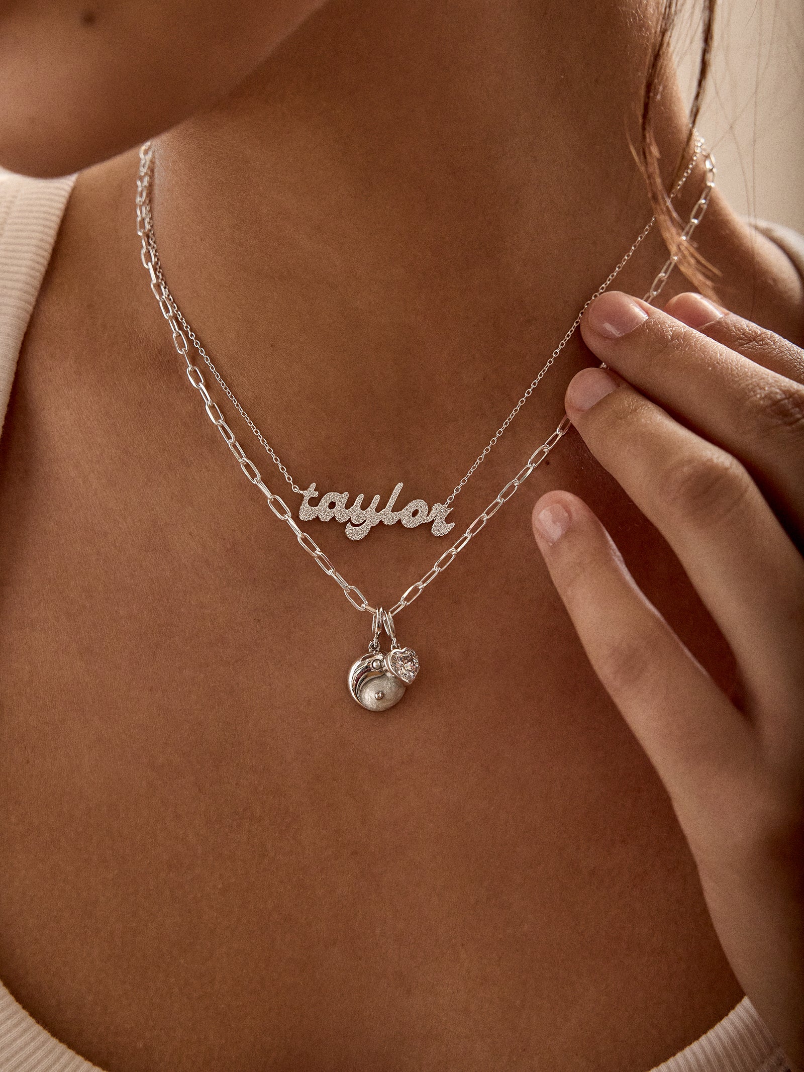 18K Gold Custom Nameplate Necklace - Luxe-Blues Comming