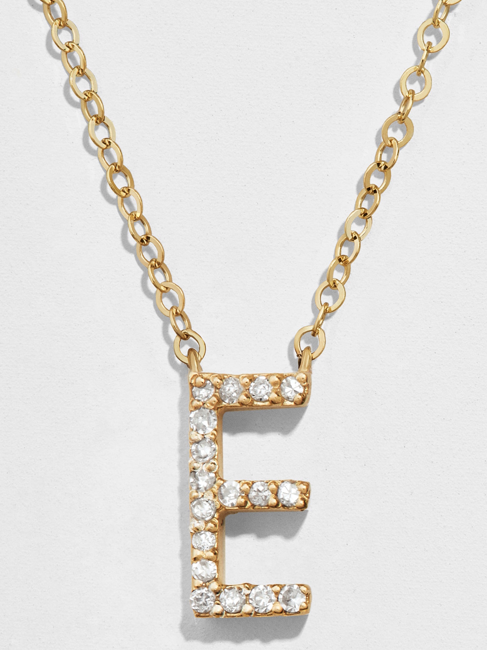14K Gold Diamond Initial Necklace-Blues Comming