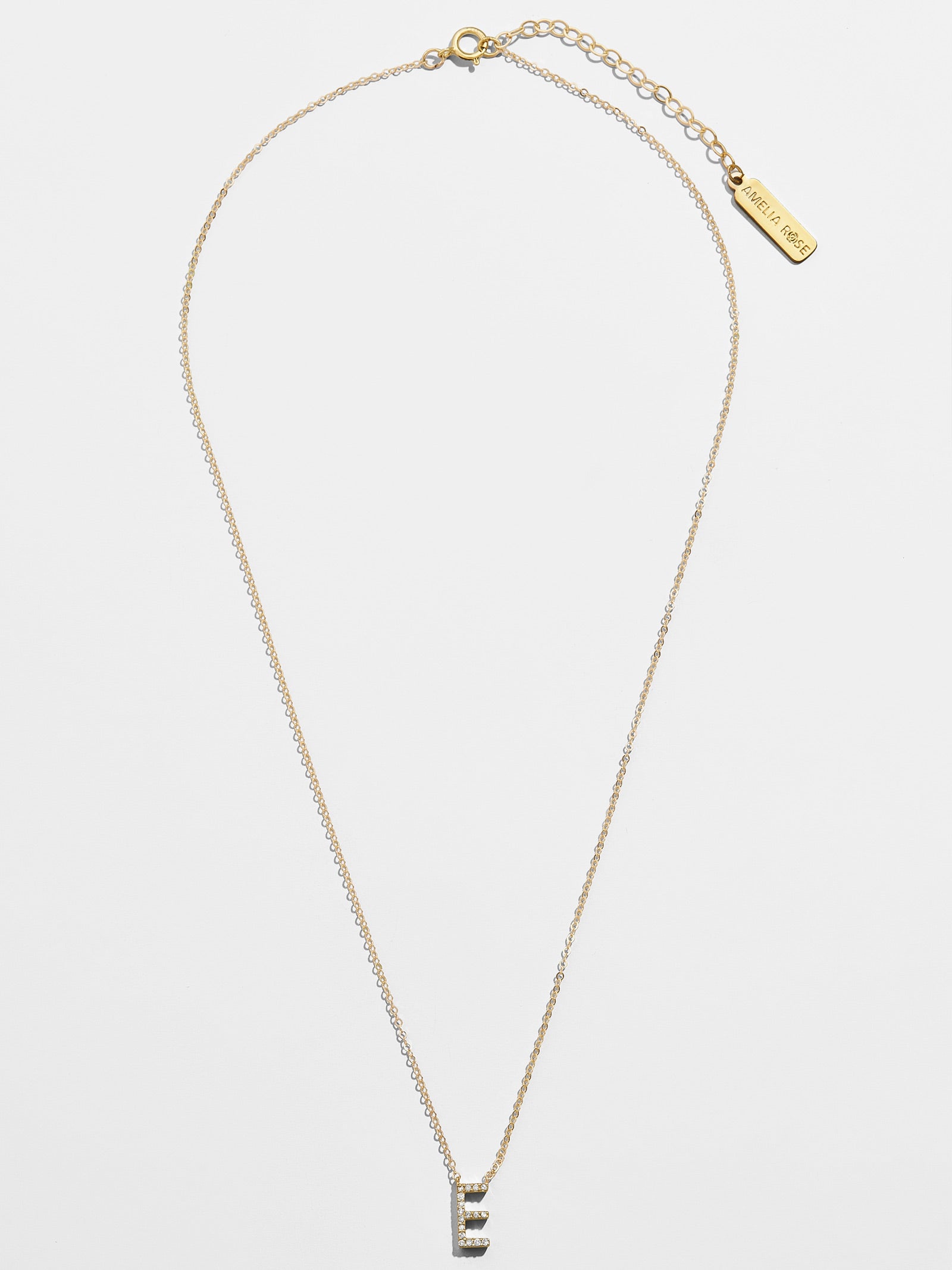 14K Gold Diamond Initial Necklace-Blues Comming