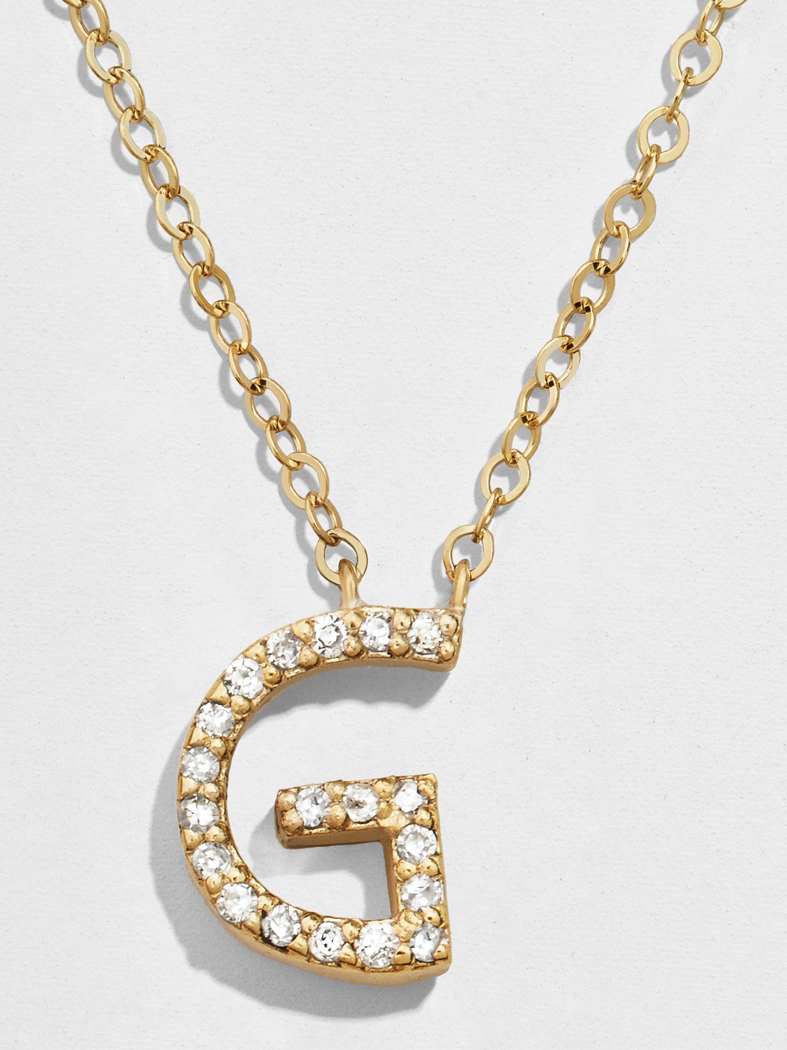 14K Gold Diamond Initial Necklace-Blues Comming