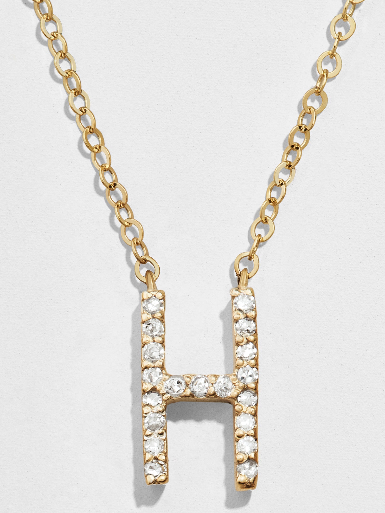 14K Gold Diamond Initial Necklace-Blues Comming