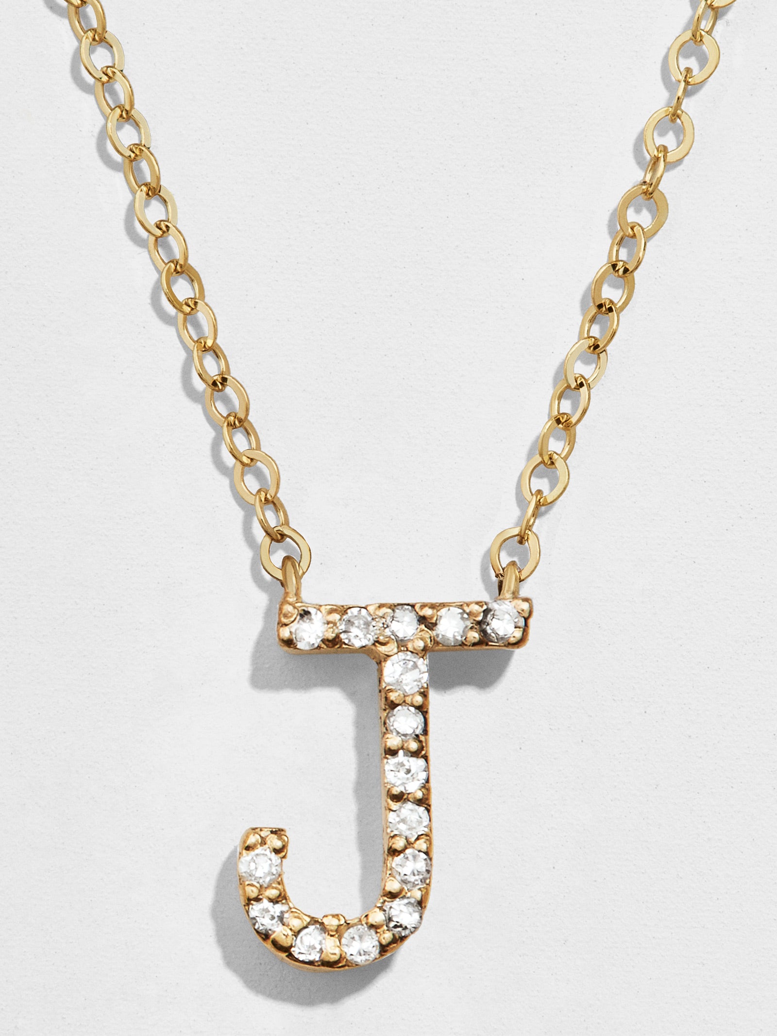 14K Gold Diamond Initial Necklace-Blues Comming
