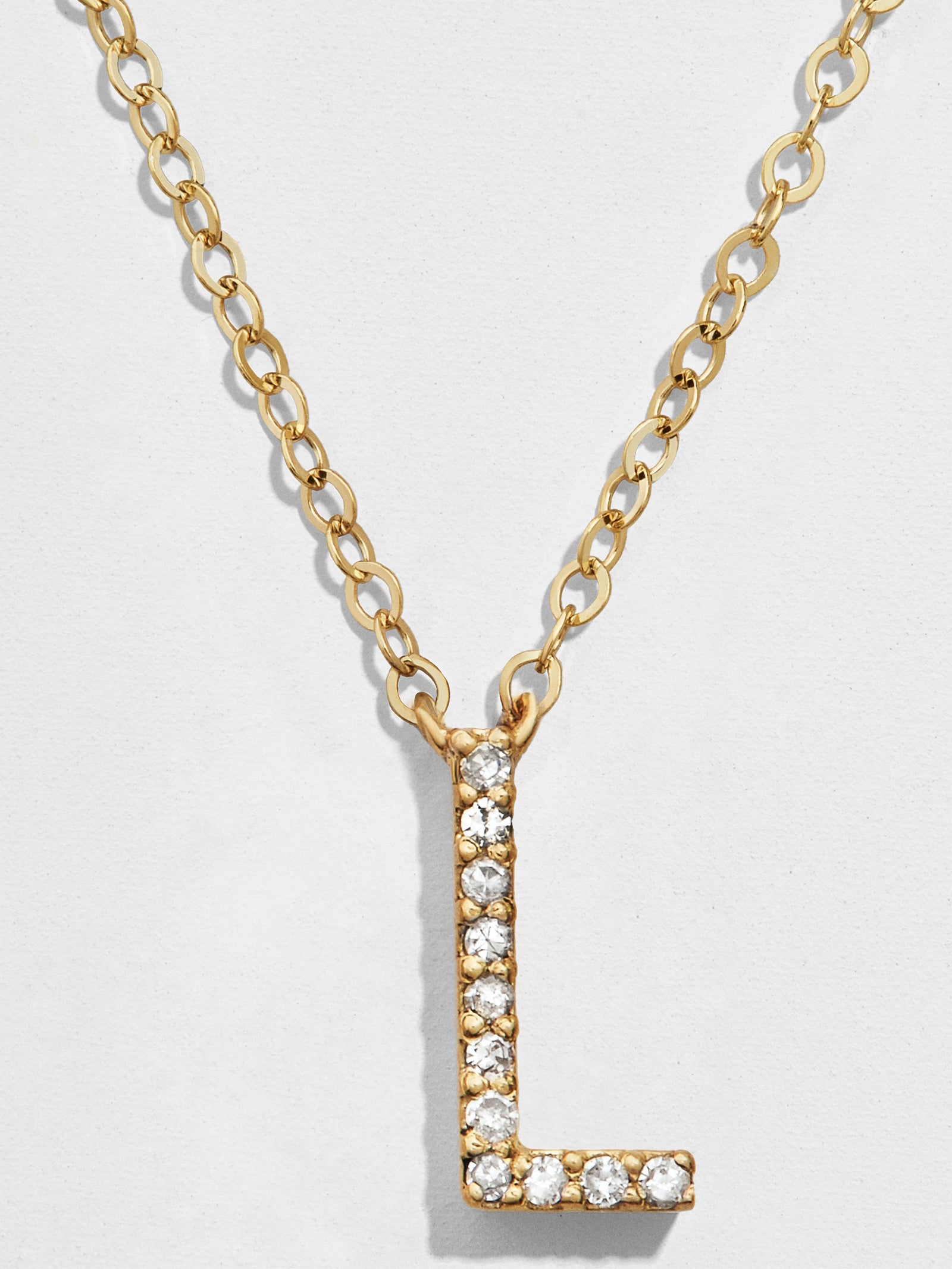 14K Gold Diamond Initial Necklace-Blues Comming