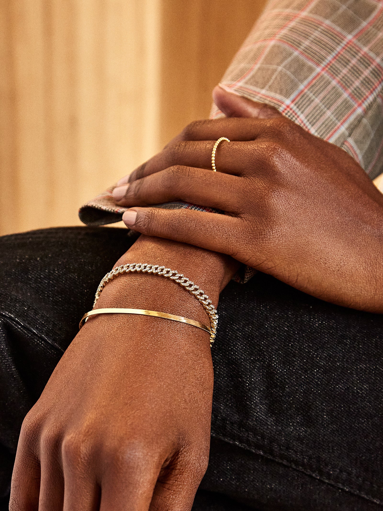 Gia 18K Gold Bracelet-Blues Comming