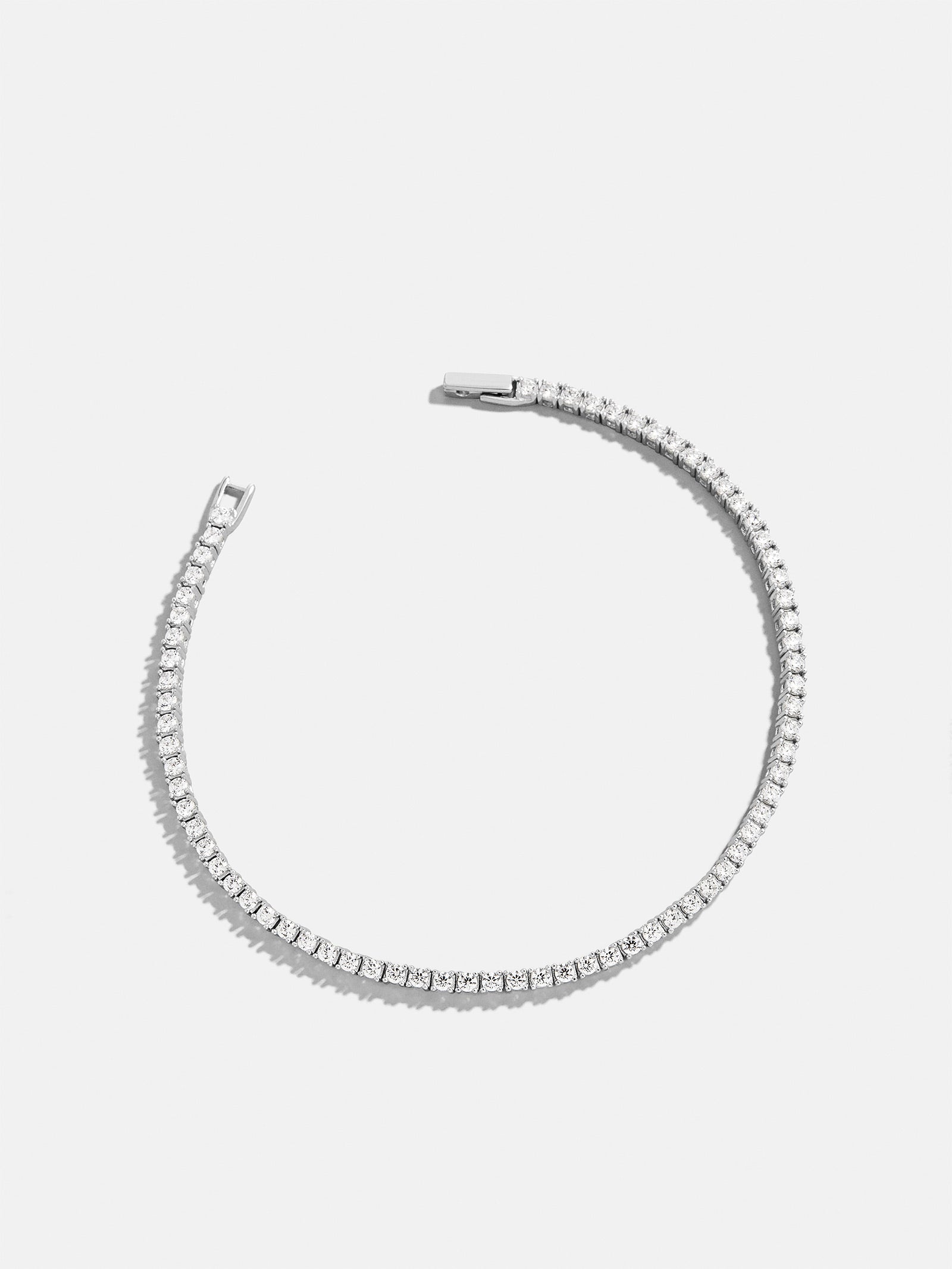 Billie Sterling Silver Tennis Bracelet  - Sterling Silver-Blues Comming