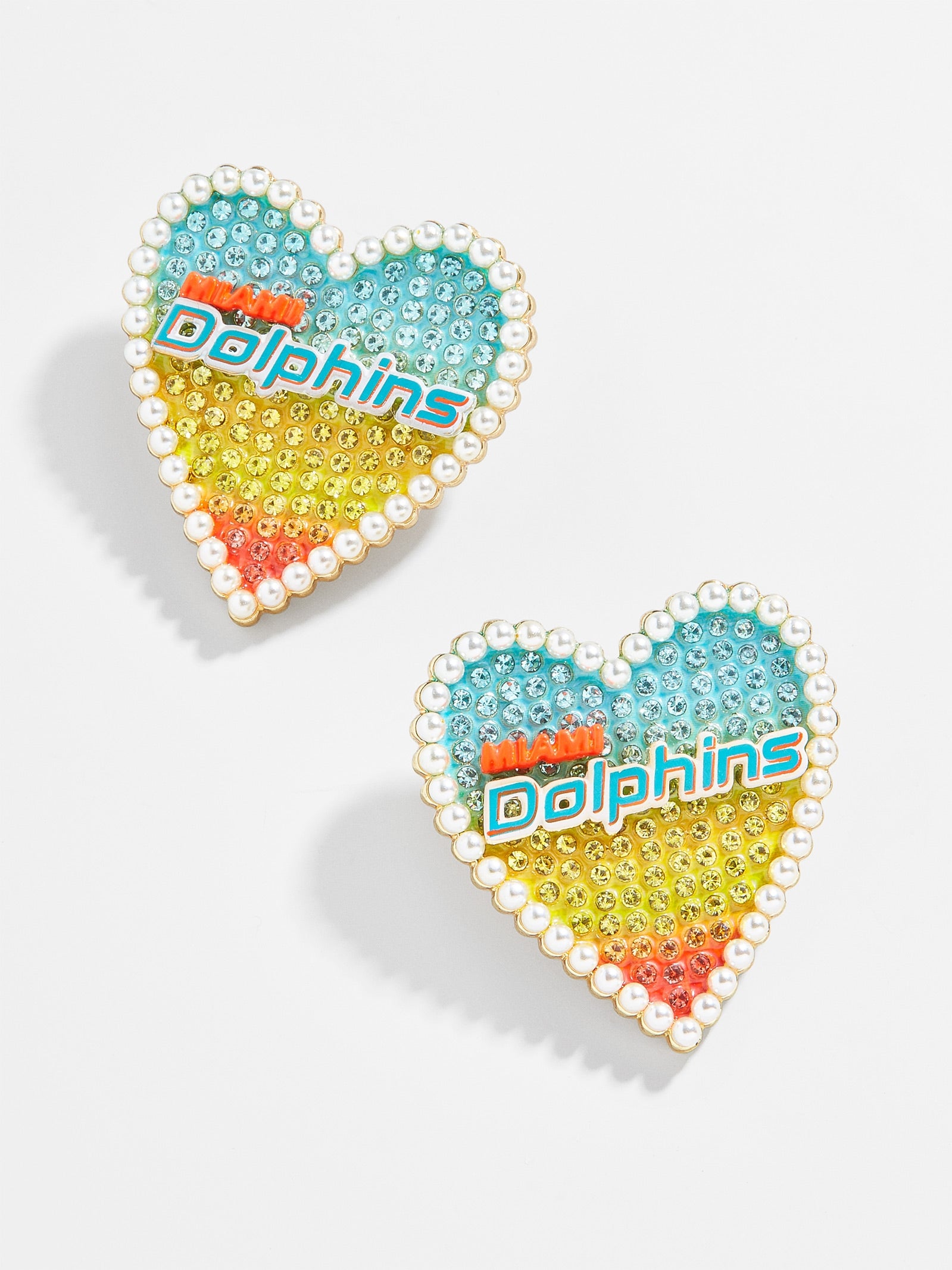 Miami Dolphins NFL Statement Stud Earrings - Miami Dolphins-Blues Comming