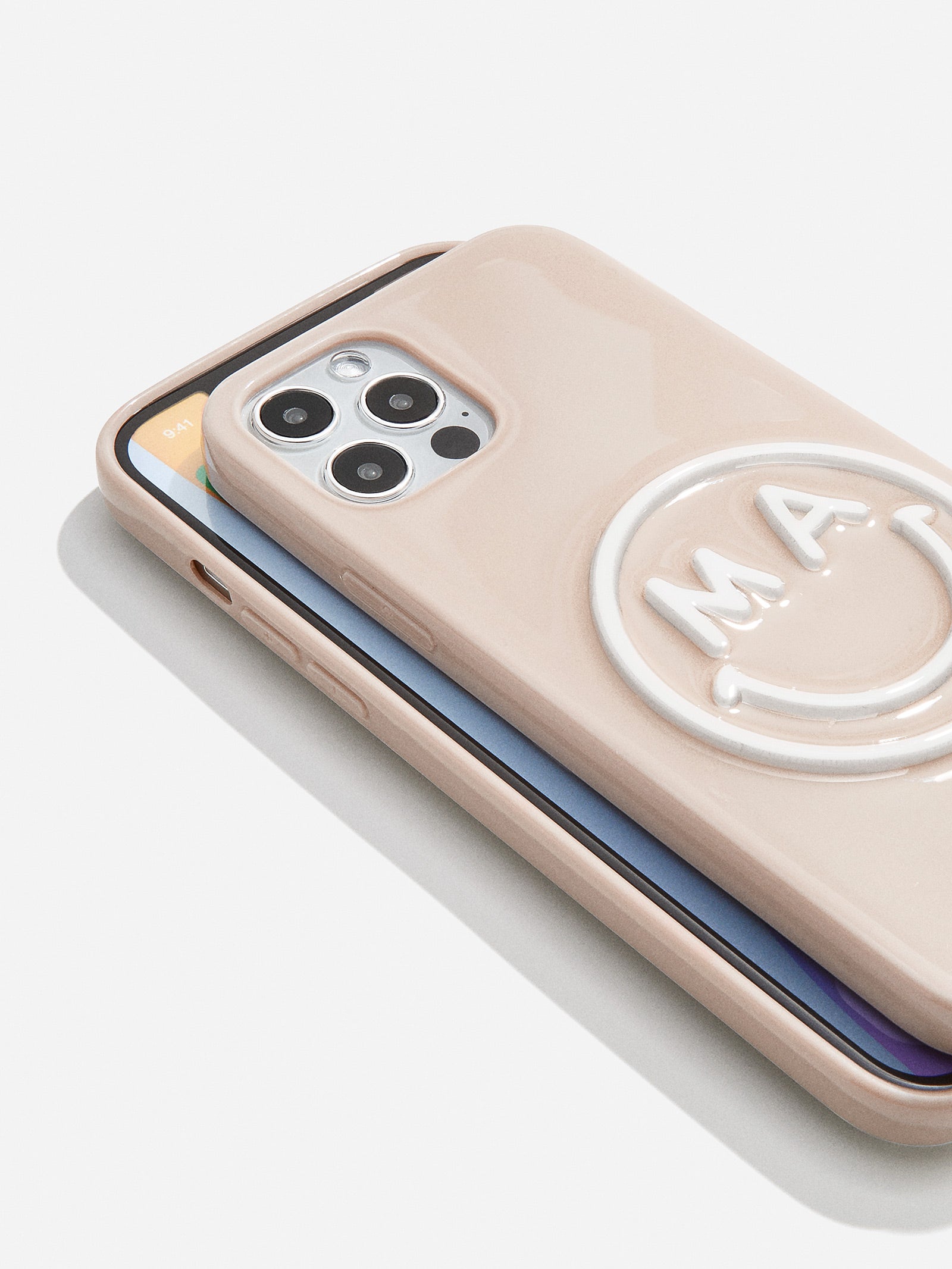 All Smiles Custom iPhone Case - Beige/White-Blues Comming