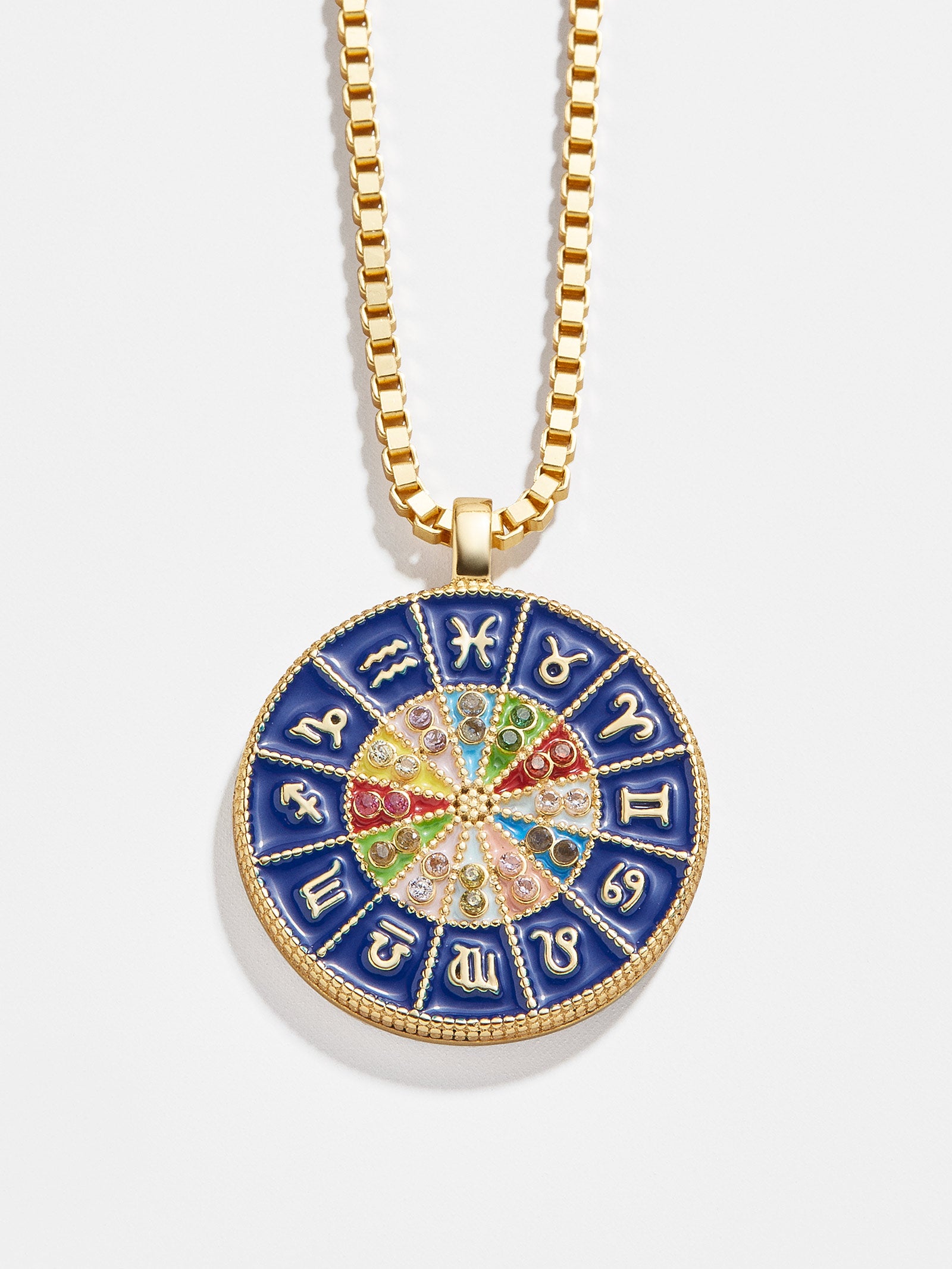 18K Gold Reversible Medallion Necklace - Astro-Blues Comming