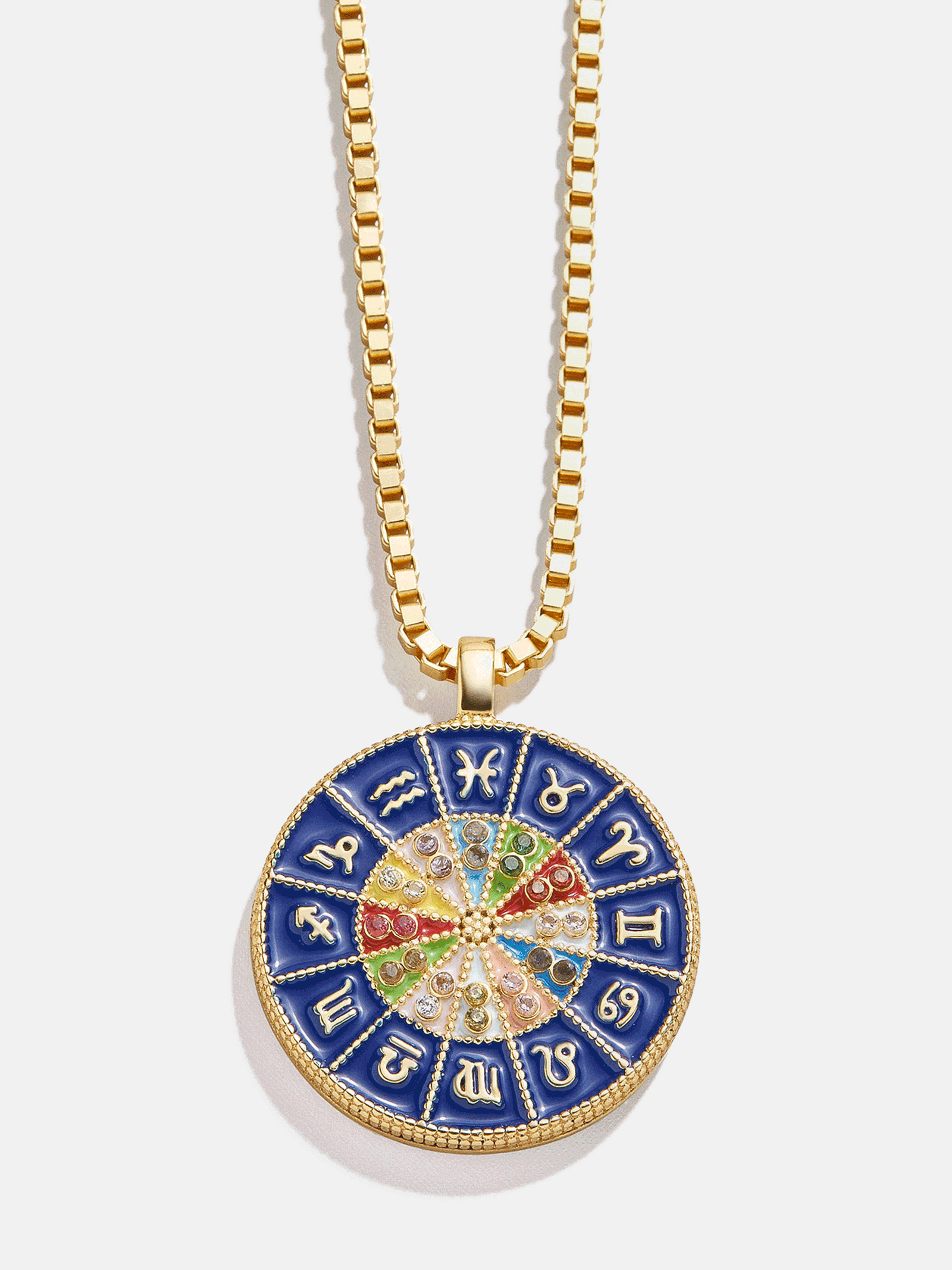18K Gold Reversible Medallion Necklace - Astro-Blues Comming