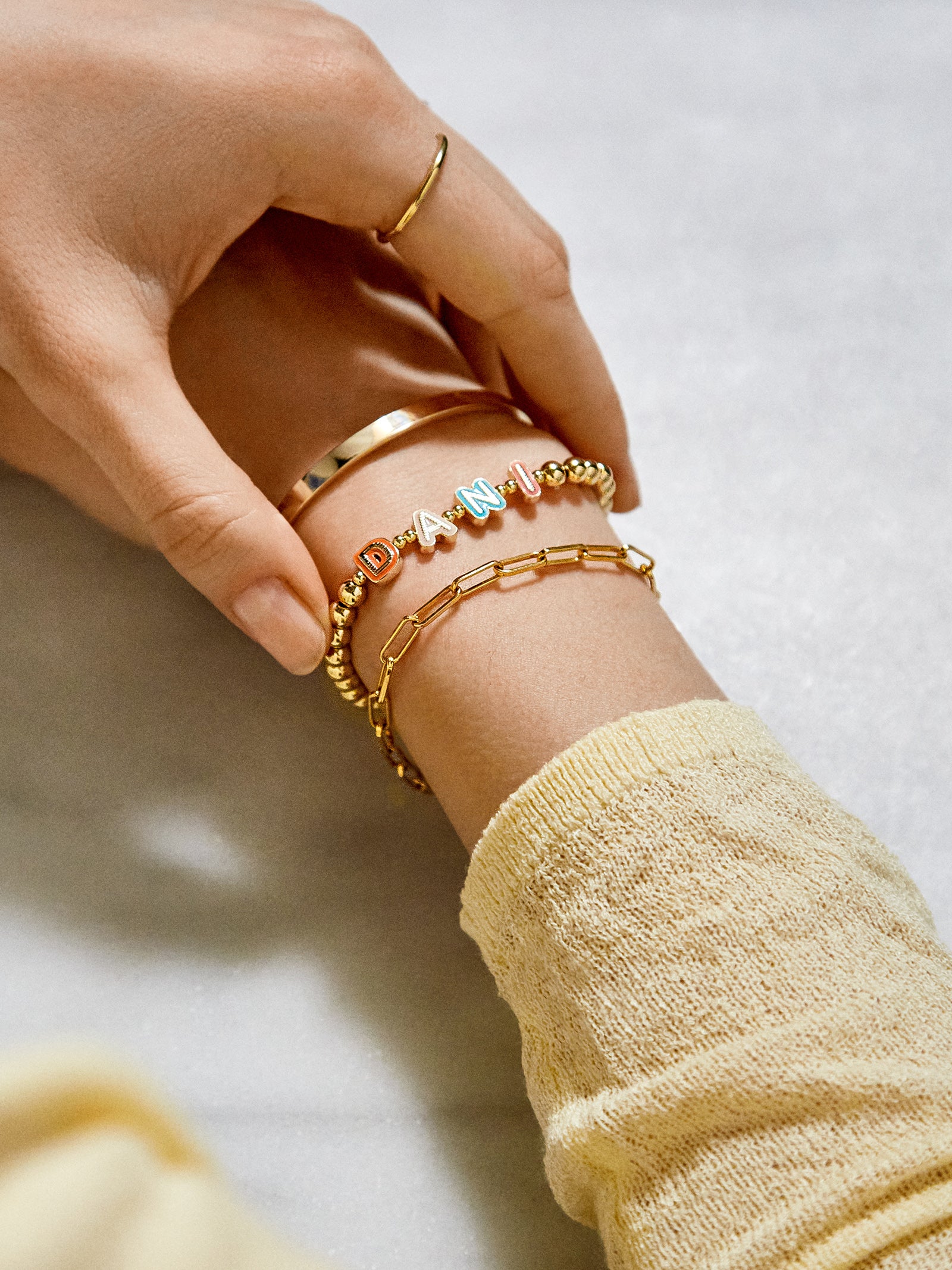 Enamel Pisa Custom Bracelet - Multi-Blues Comming