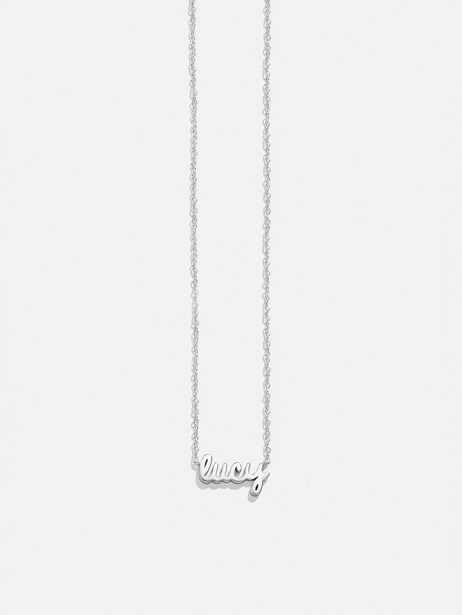 18K Gold Custom Nameplate Necklace - Mini Script-Blues Comming