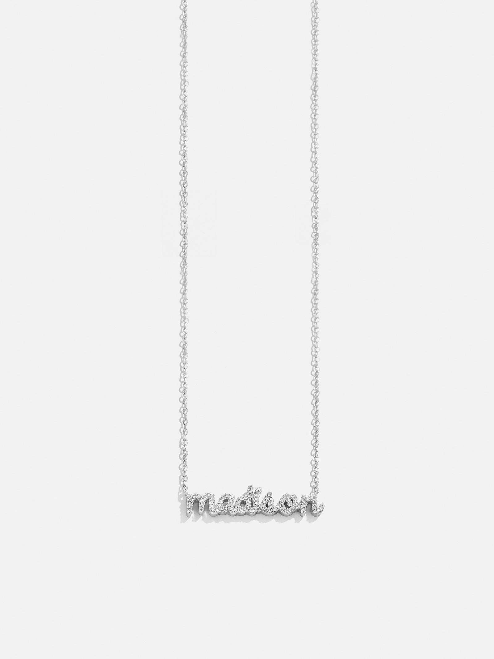 18K Gold Custom Nameplate Necklace - Mini Script-Blues Comming