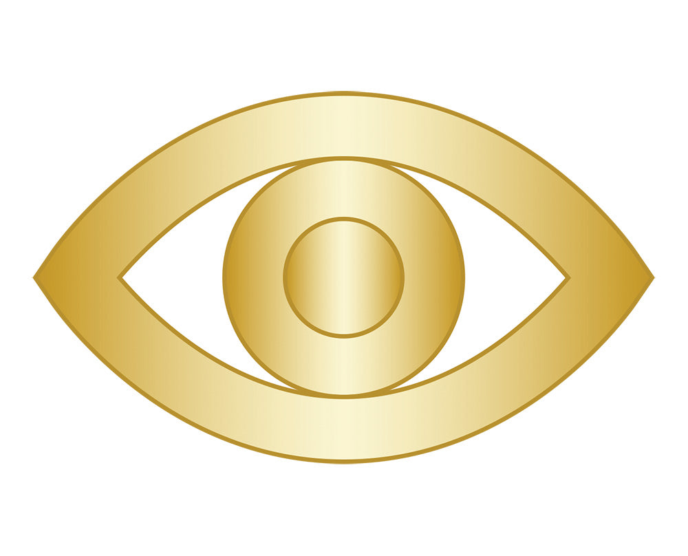 Evil Eye Icon - Gold-Blues Comming