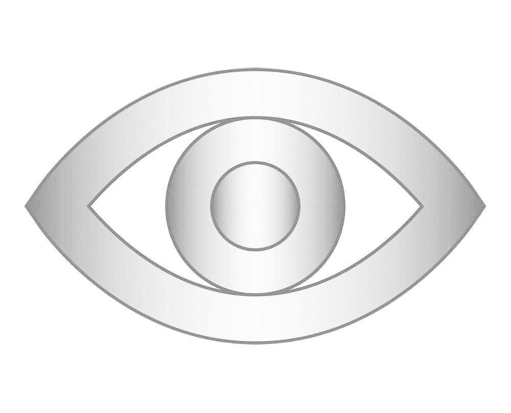 Evil Eye Icon - Silver-Blues Comming