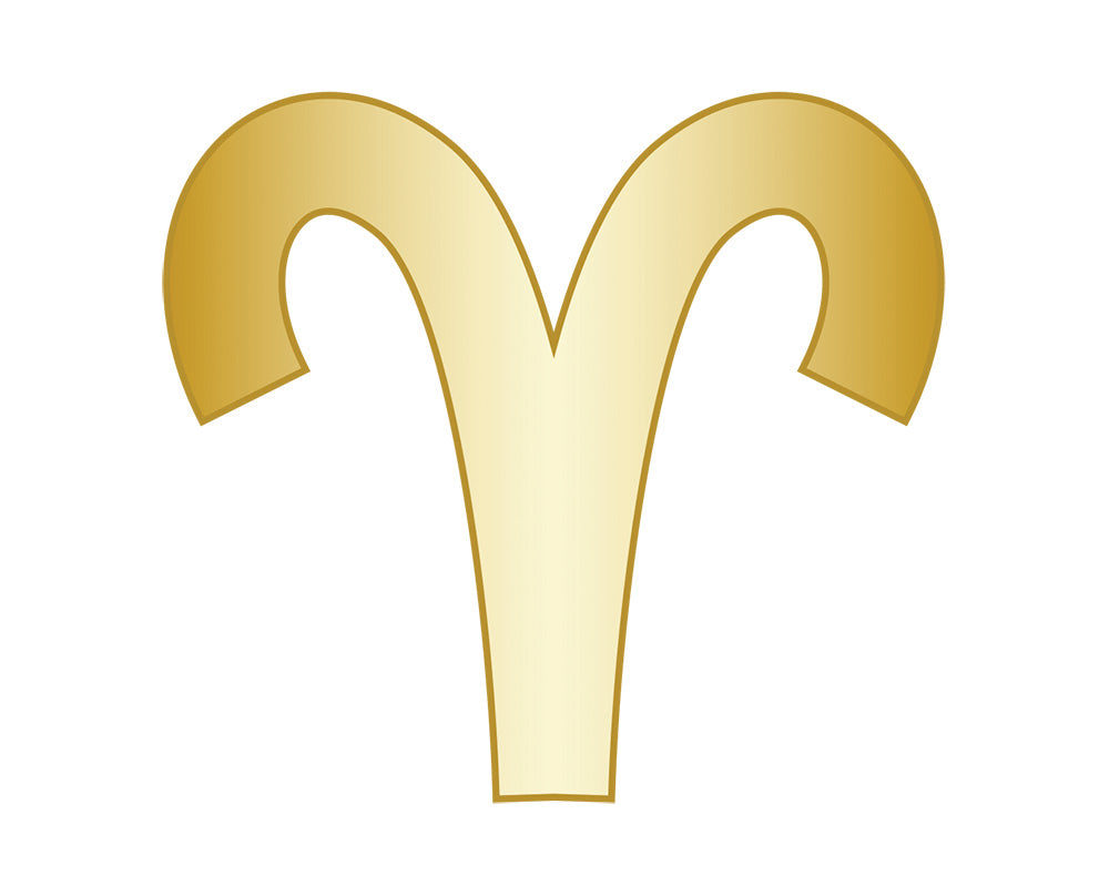 Aries Zodiac Icon - Gold-Blues Comming