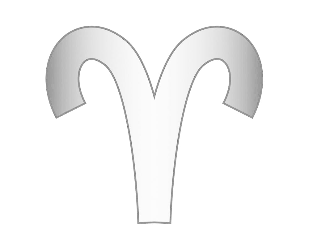Aries Mini Zodiac Icon - Silver-Blues Comming