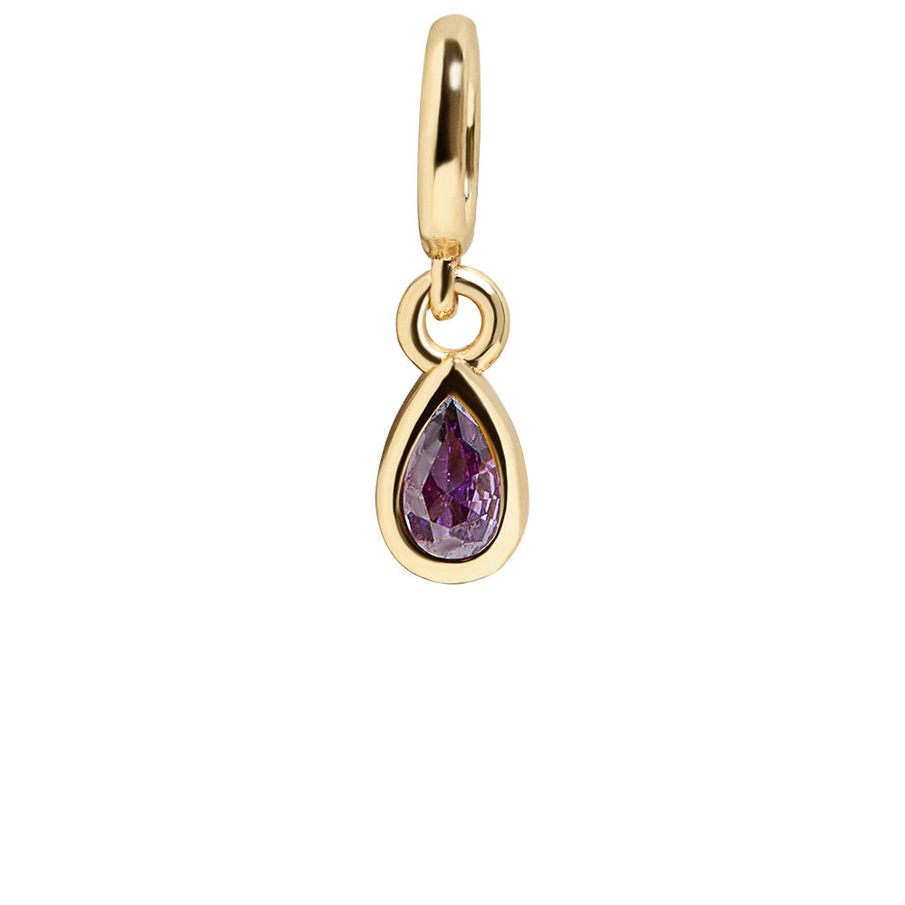 Birthstone Cluster Charm - Amethyst/Gold-Blues Comming