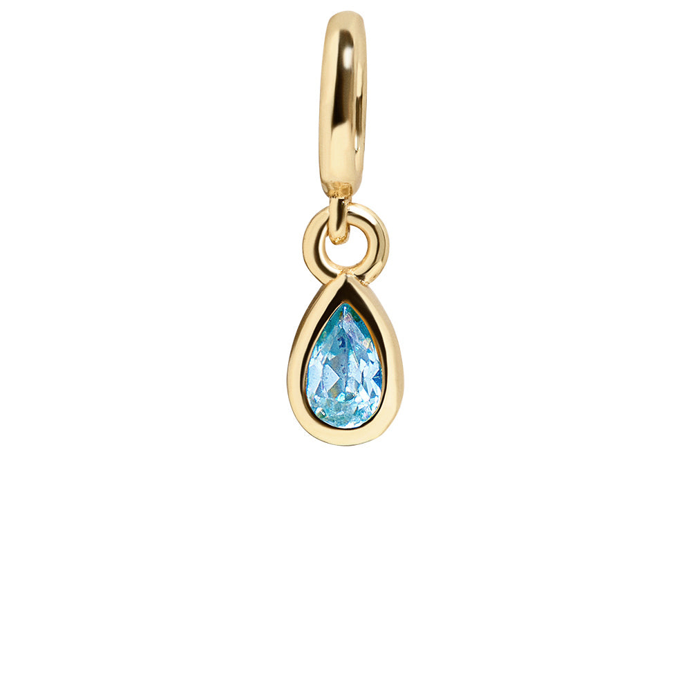 Birthstone Cluster Charm - Blue Zircon/Gold-Blues Comming
