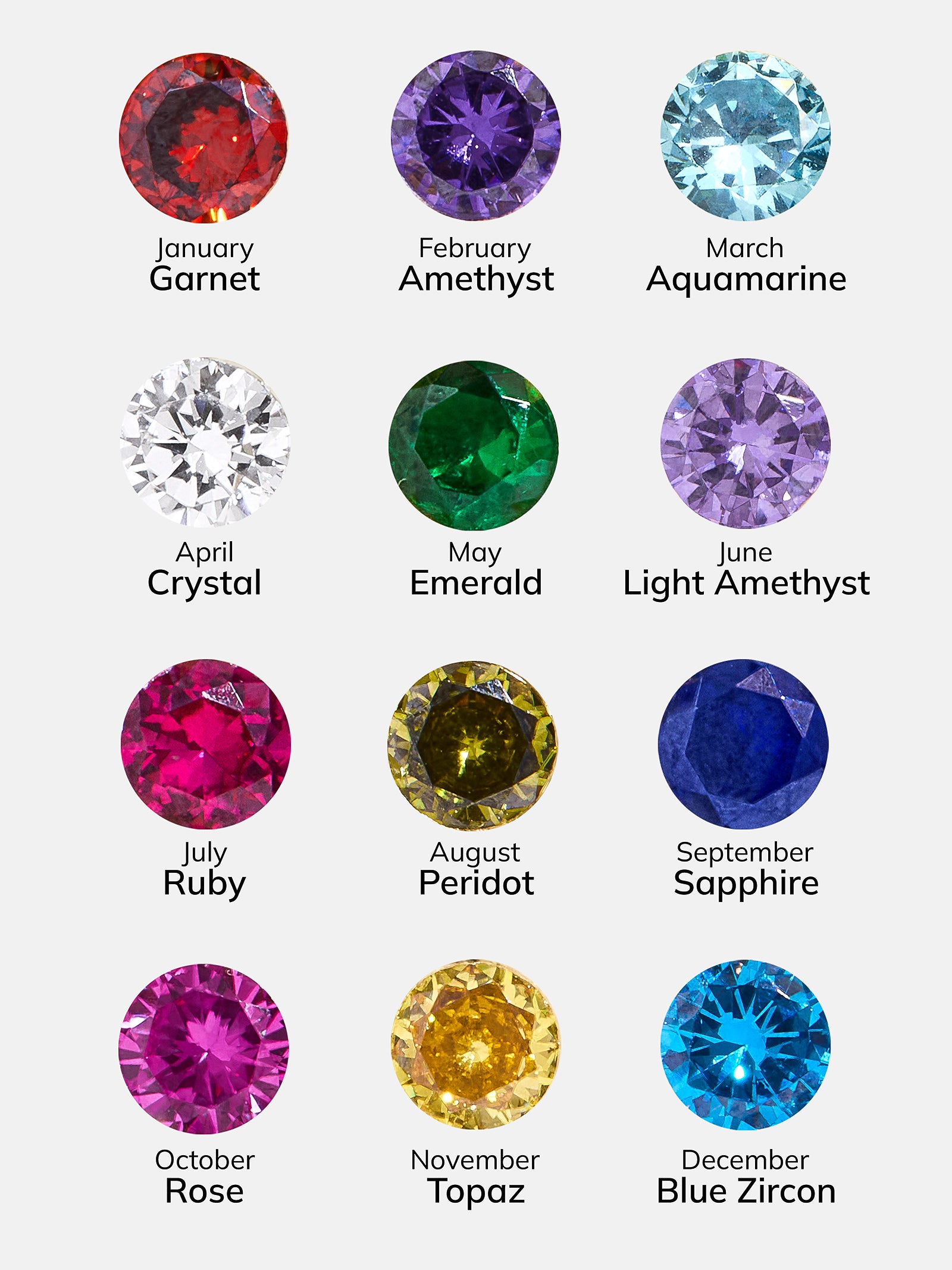 18K Gold Custom Birthstone Ring - Gold-Blues Comming