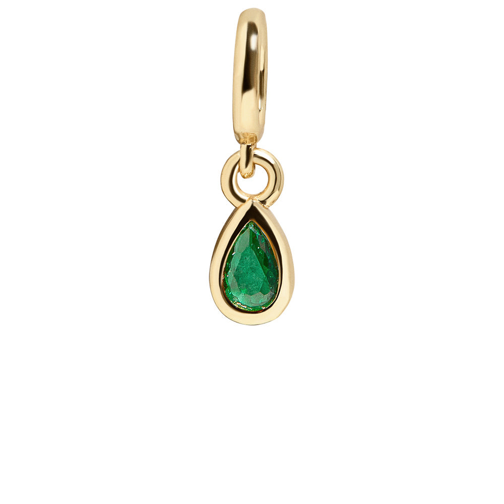 Birthstone Cluster Charm - Emerald/Gold-Blues Comming