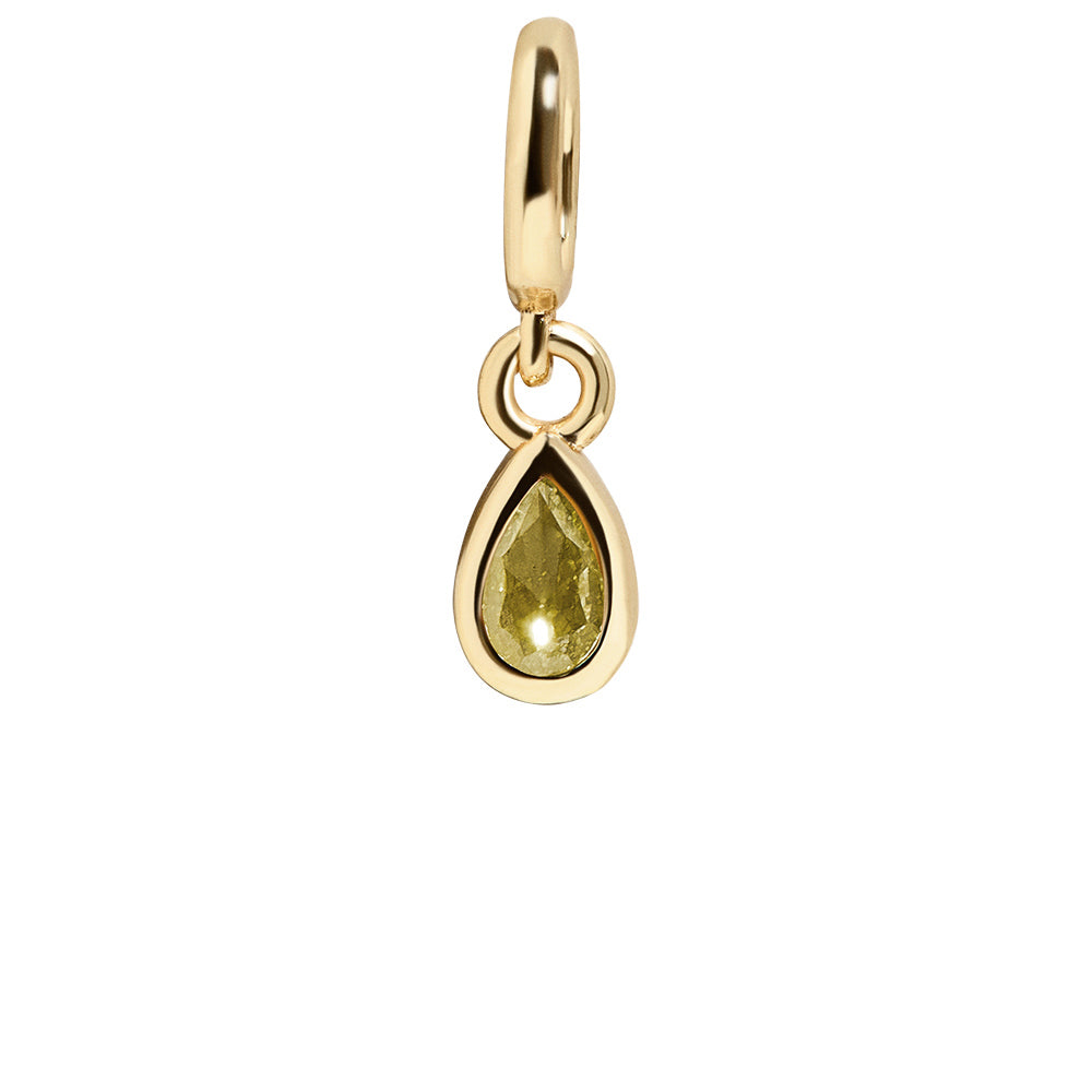 Birthstone Cluster Charm - Peridot/Gold-Blues Comming