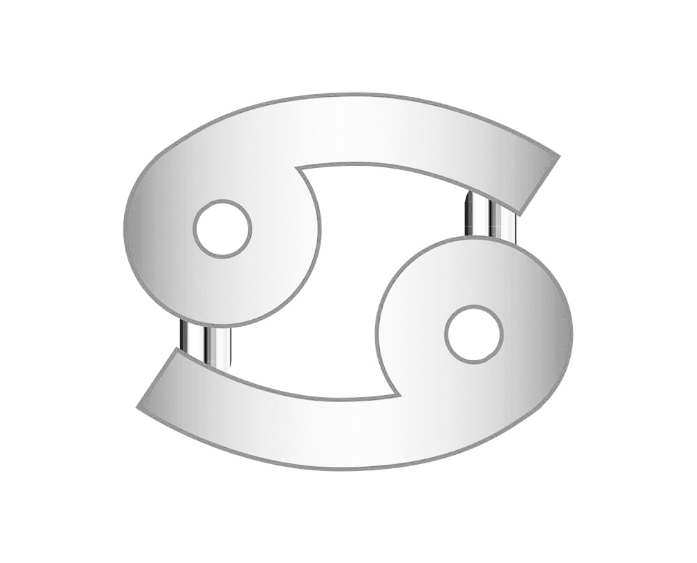 Cancer Mini Zodiac Icon - Silver-Blues Comming