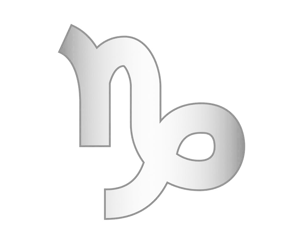 Capricorn Zodiac Icon - Silver-Blues Comming
