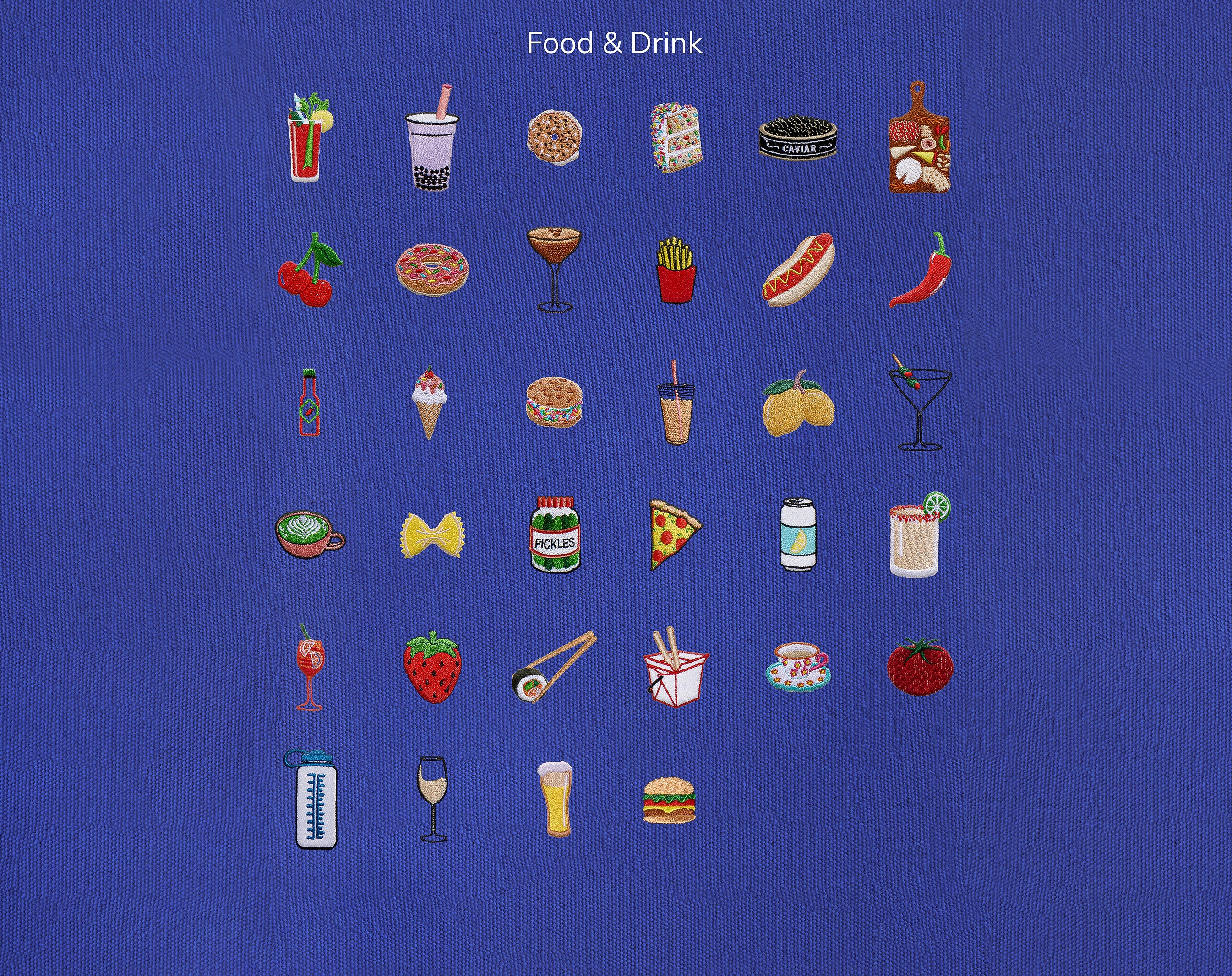 Medium Custom Icon Tote - Medium-Blues Comming