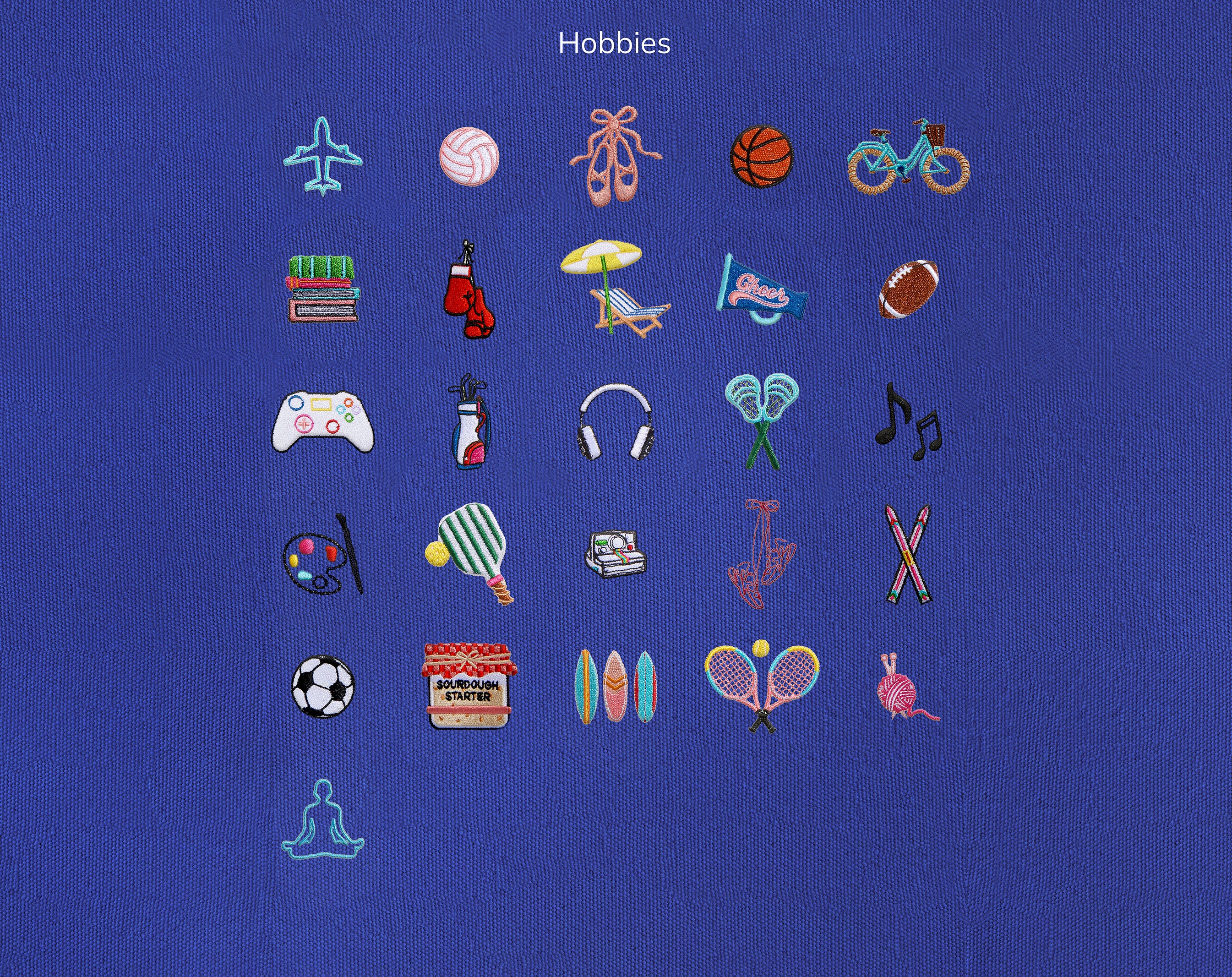 Medium Custom Icon Tote - Medium-Blues Comming