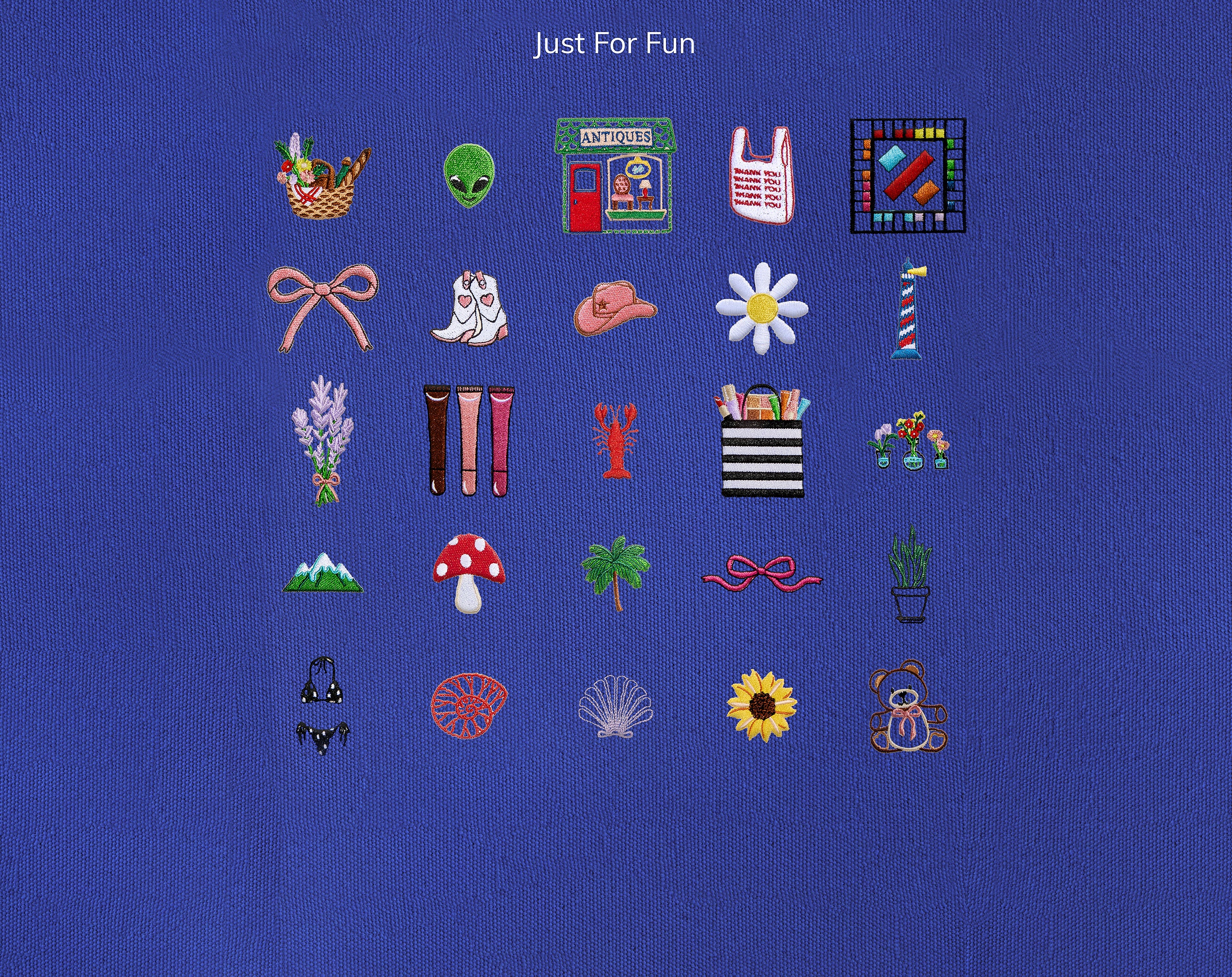 Medium Custom Icon Tote - Medium-Blues Comming