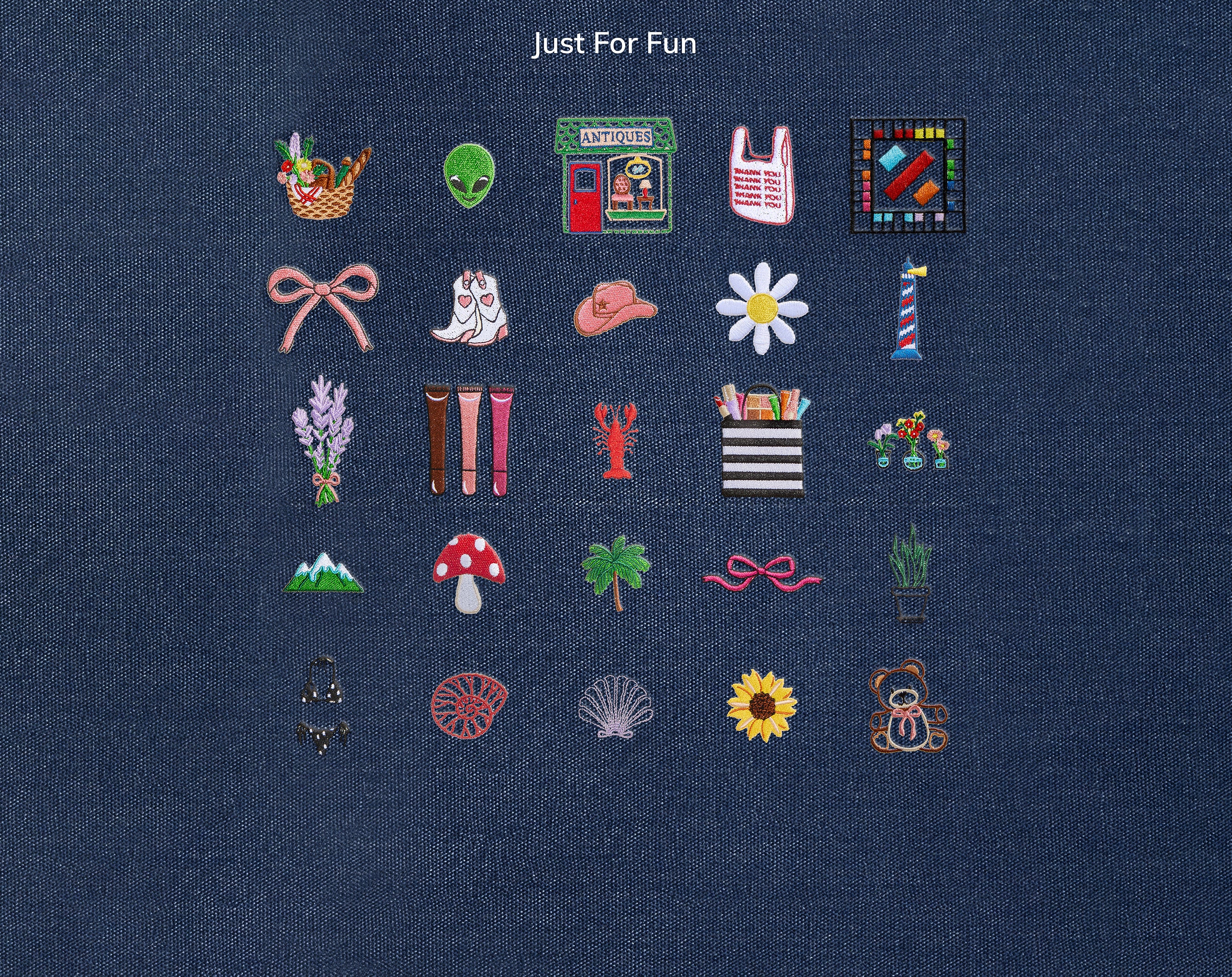 Medium Custom Icon Tote - Medium-Blues Comming