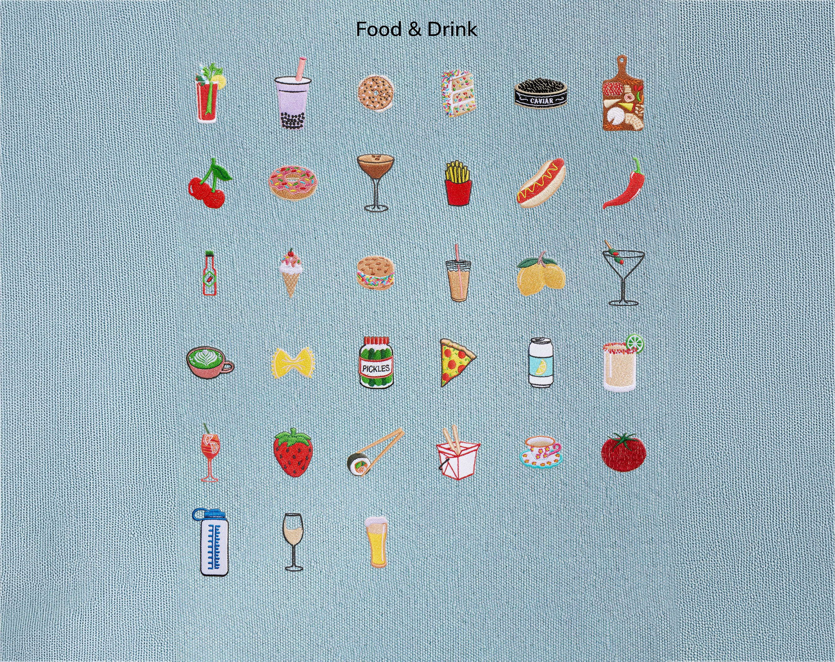 Medium Custom Icon Tote - Medium-Blues Comming