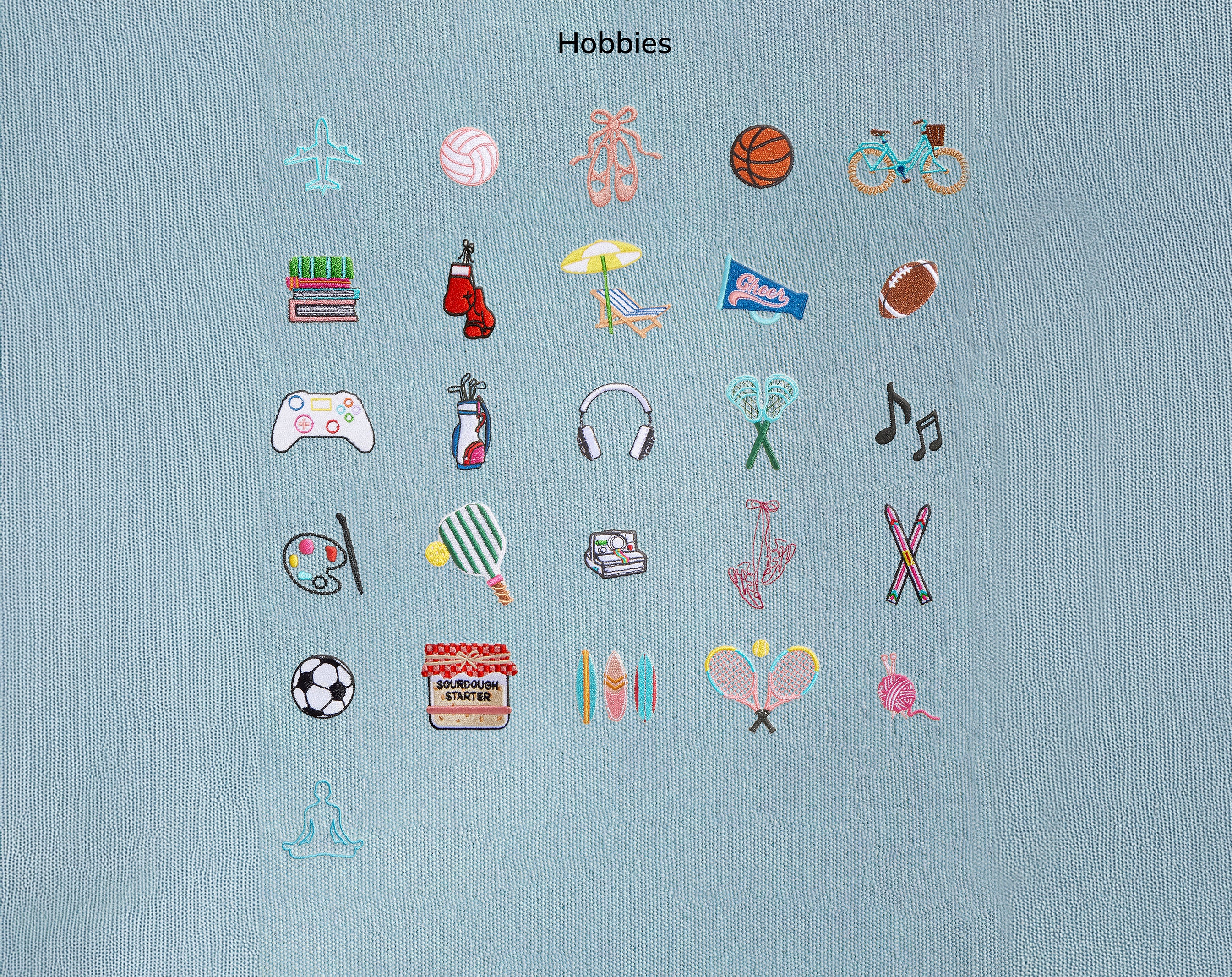 Medium Custom Icon Tote - Medium-Blues Comming