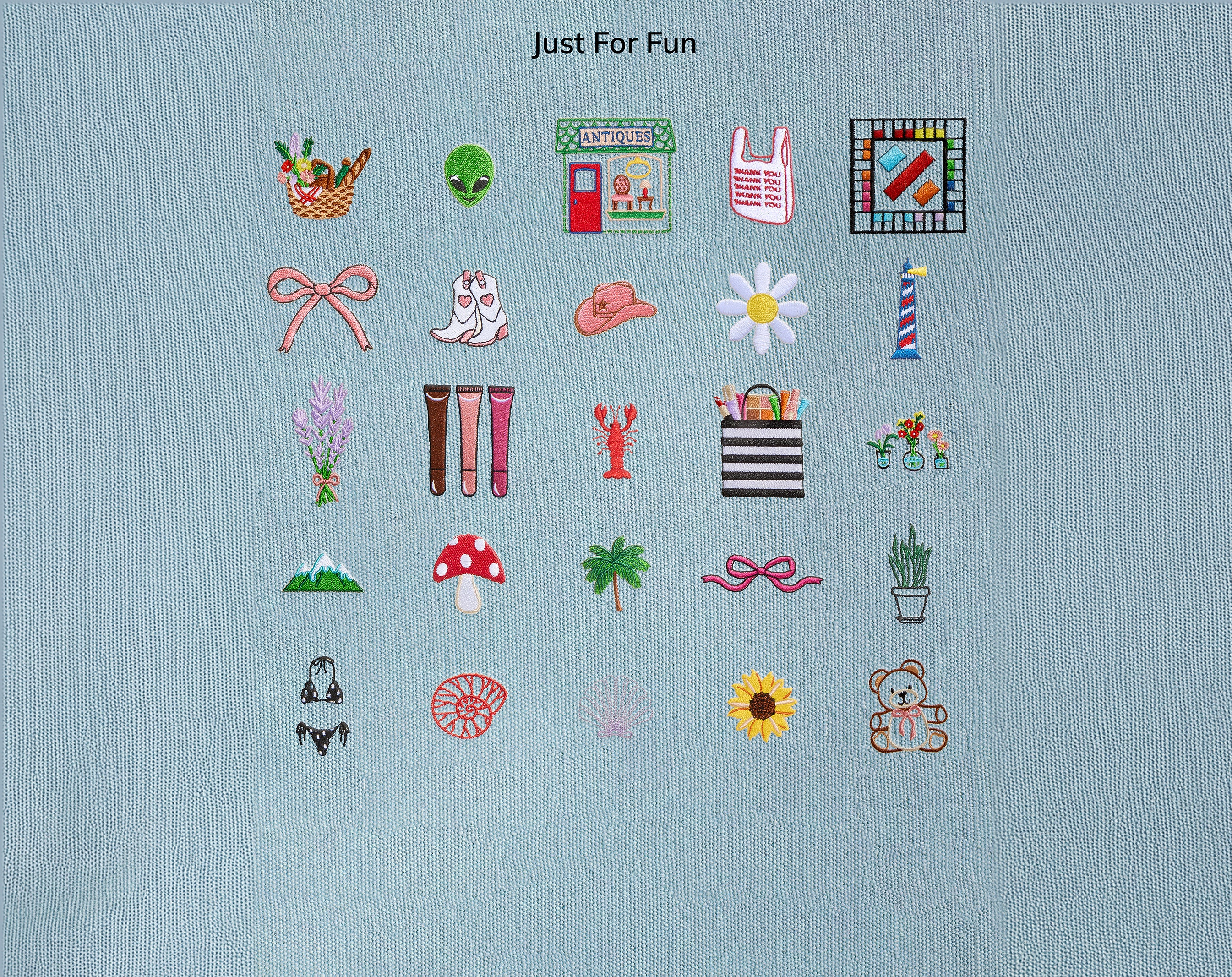 Medium Custom Icon Tote - Medium-Blues Comming