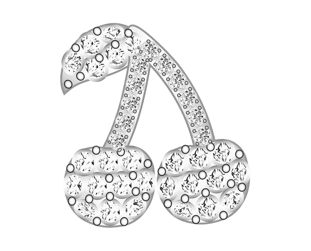 Cherry Icon - Pavé Silver-Blues Comming