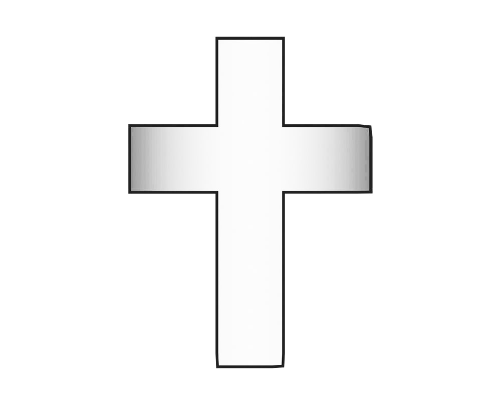 Cross Icon - Silver-Blues Comming