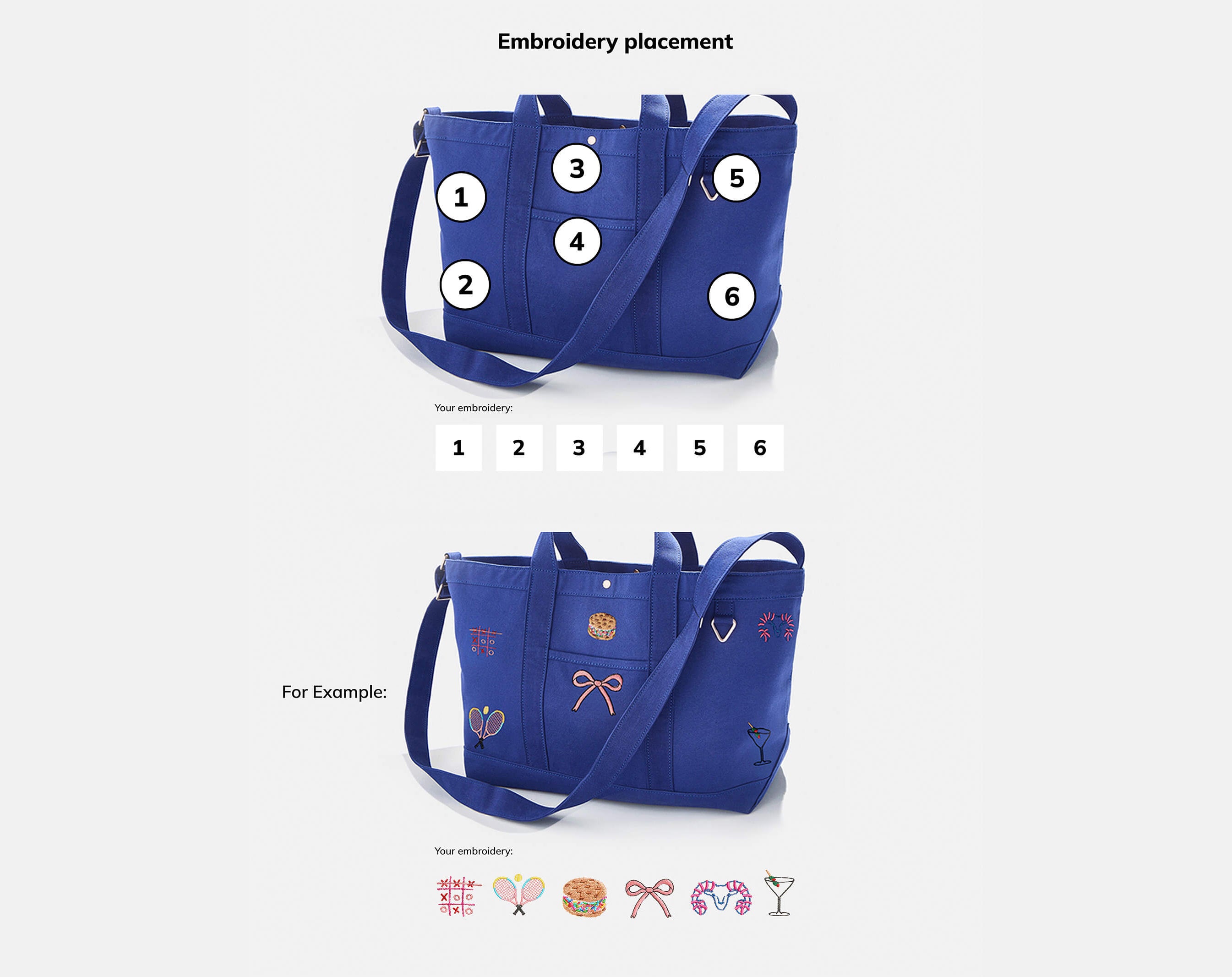 Large Custom Icon Tote - Large-Blues Comming
