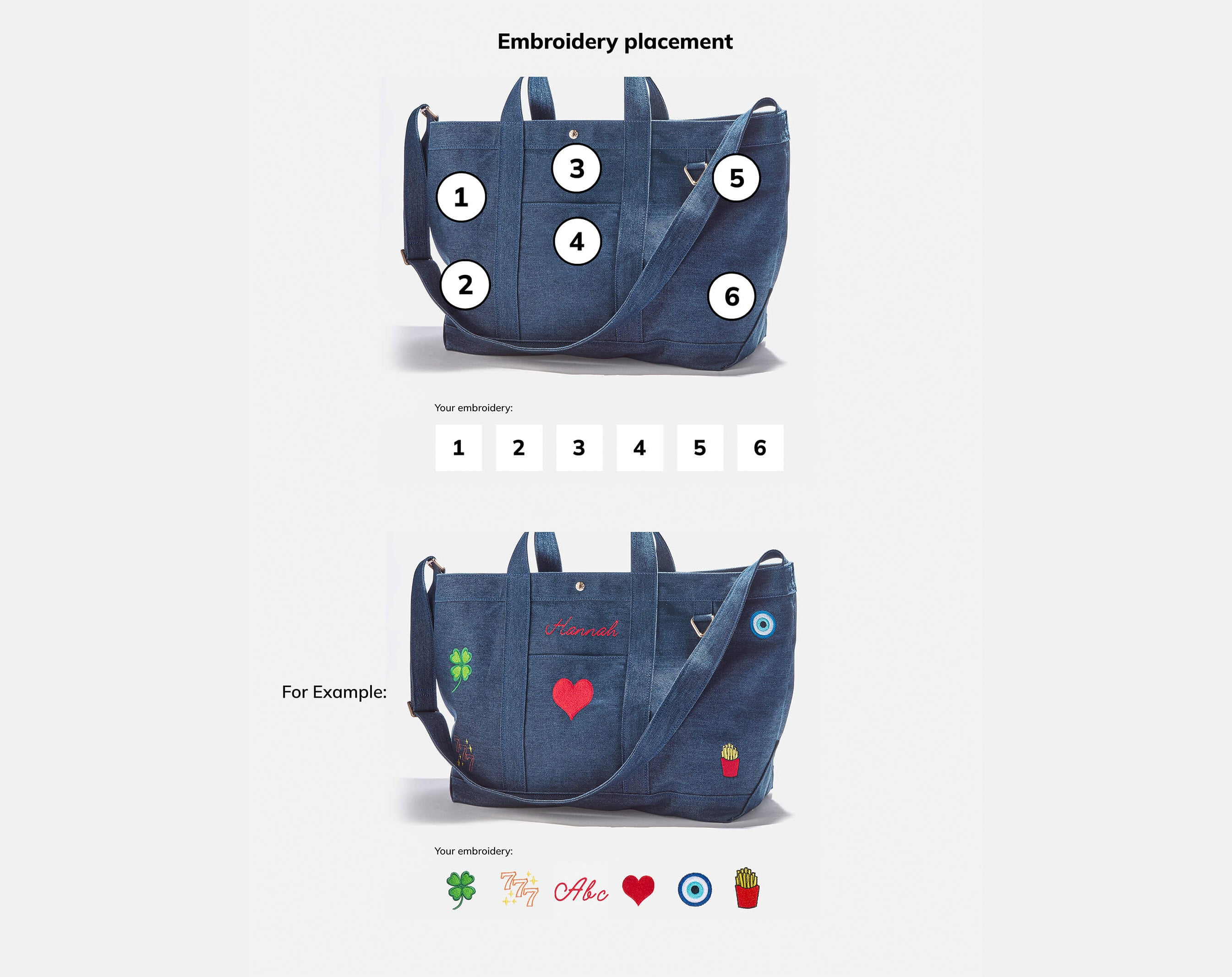 Large Custom Icon Tote - Large-Blues Comming