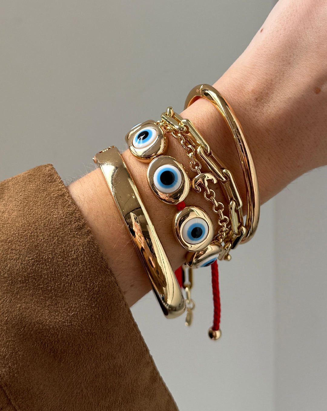 Eye to Eye Bracelet - Gold/Blue-Blues Comming