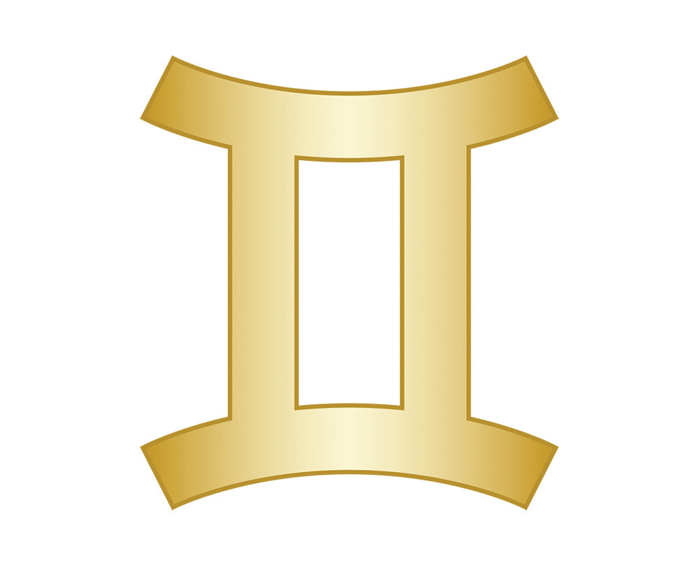 Gemini Zodiac Icon - Gold-Blues Comming