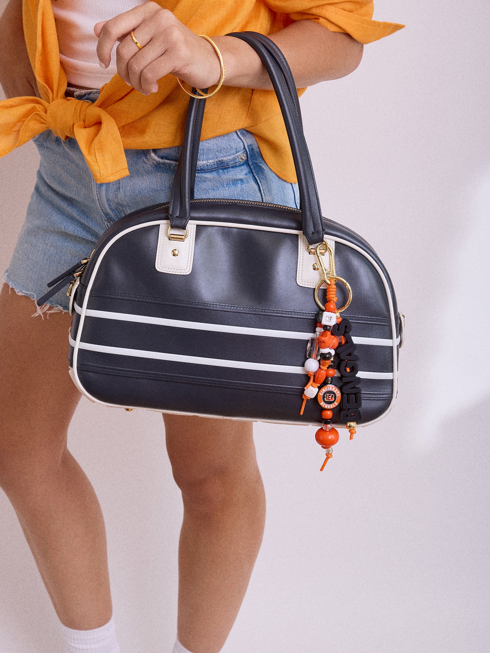 NFL Beaded Bag Charm - Cincinnati Bengals-Blues Comming