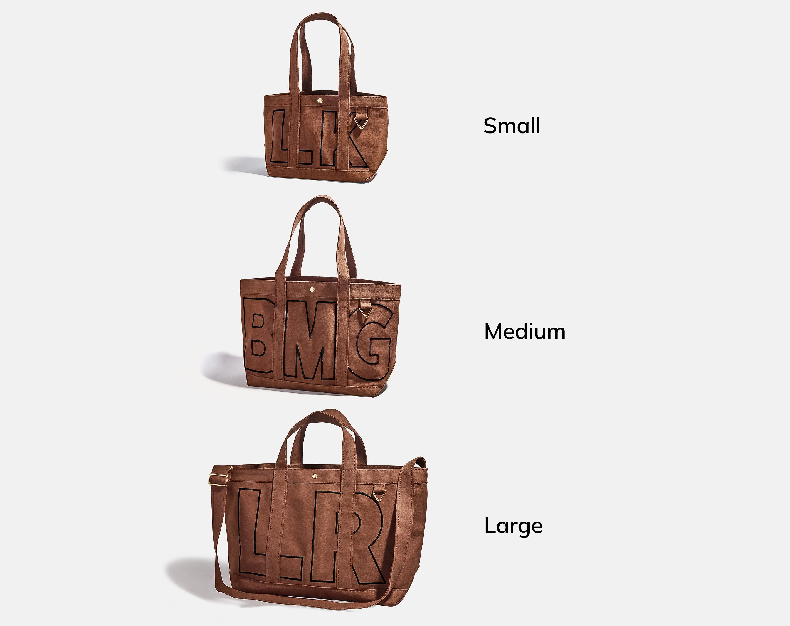 Custom Alpha Tote - Chocolate Brown-Blues Comming