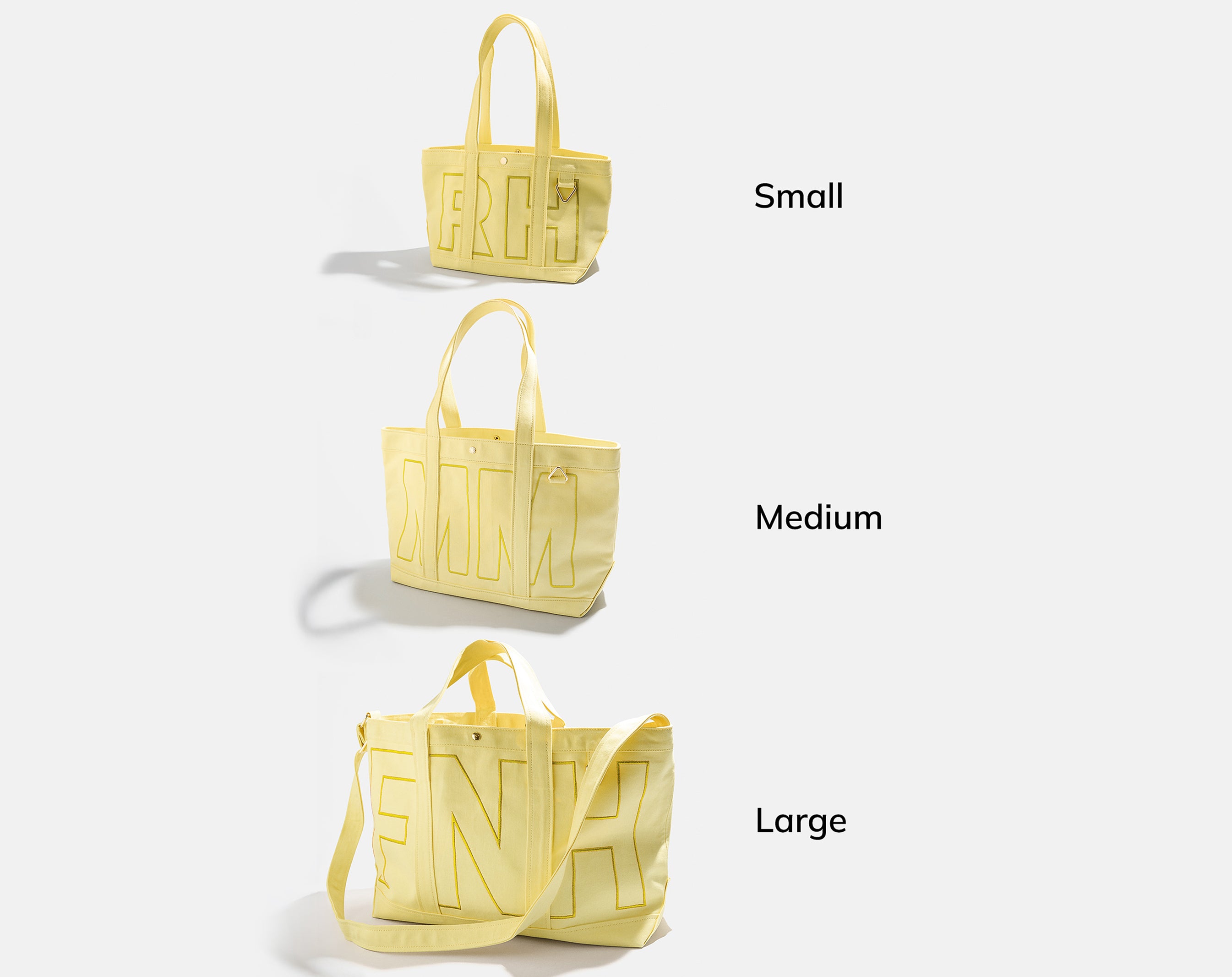Custom Alpha Tote - Butter Yellow-Blues Comming