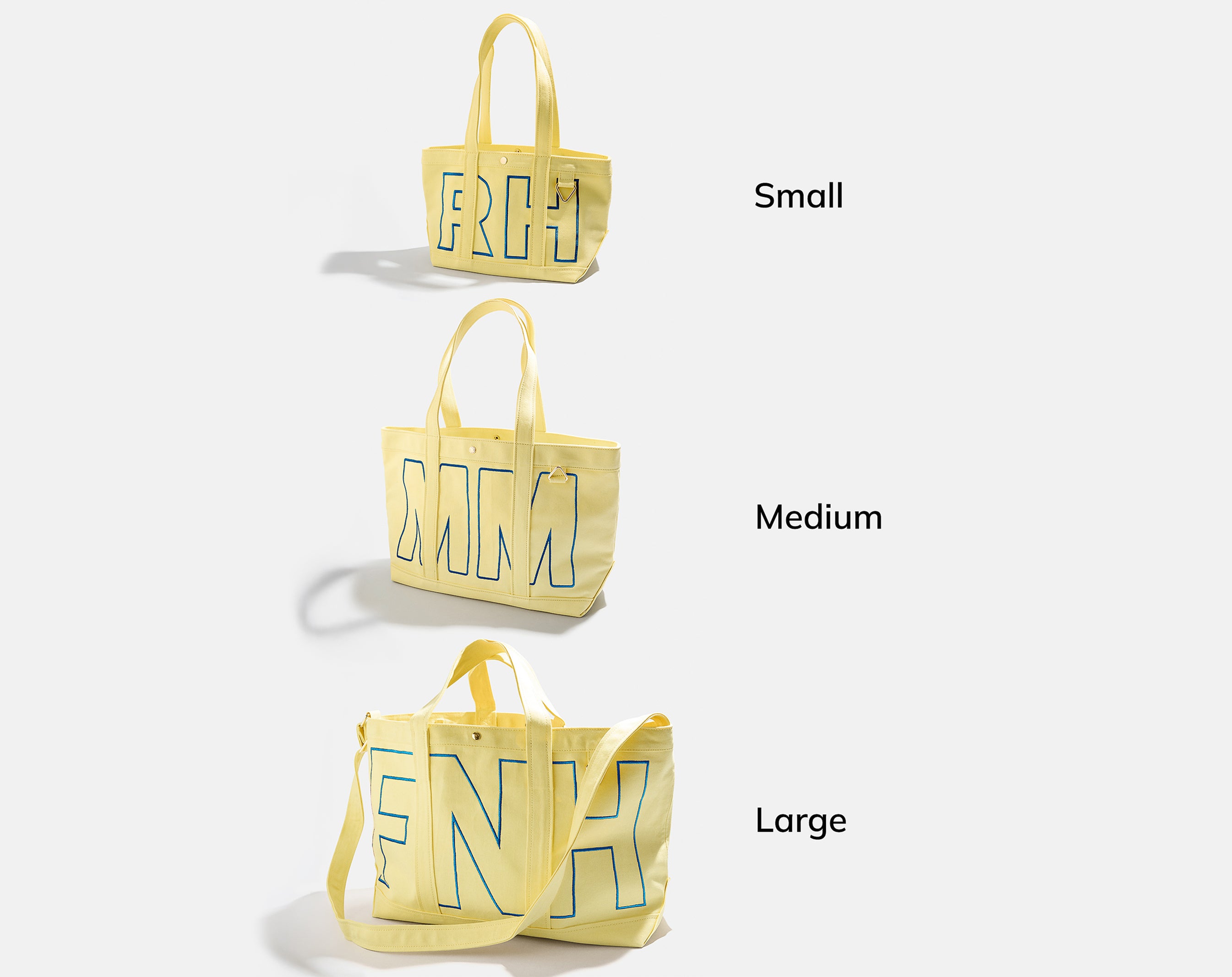 Custom Alpha Tote - Butter Yellow-Blues Comming